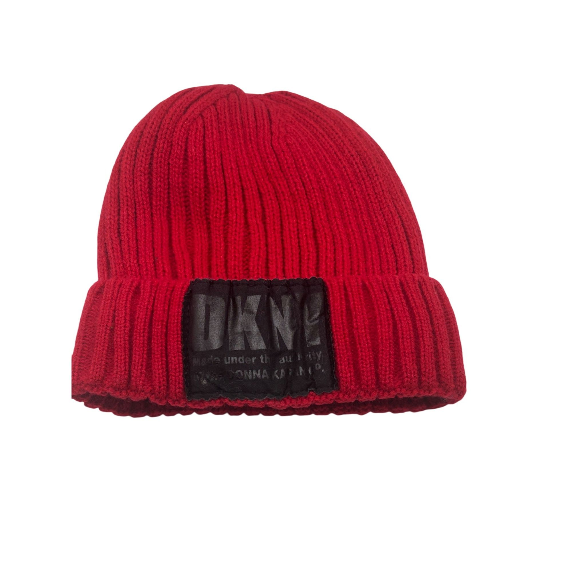 DKNY DKNY Fleece-Lined Knit Beanie, Red Size ONE SIZE - 9 Thumbnail