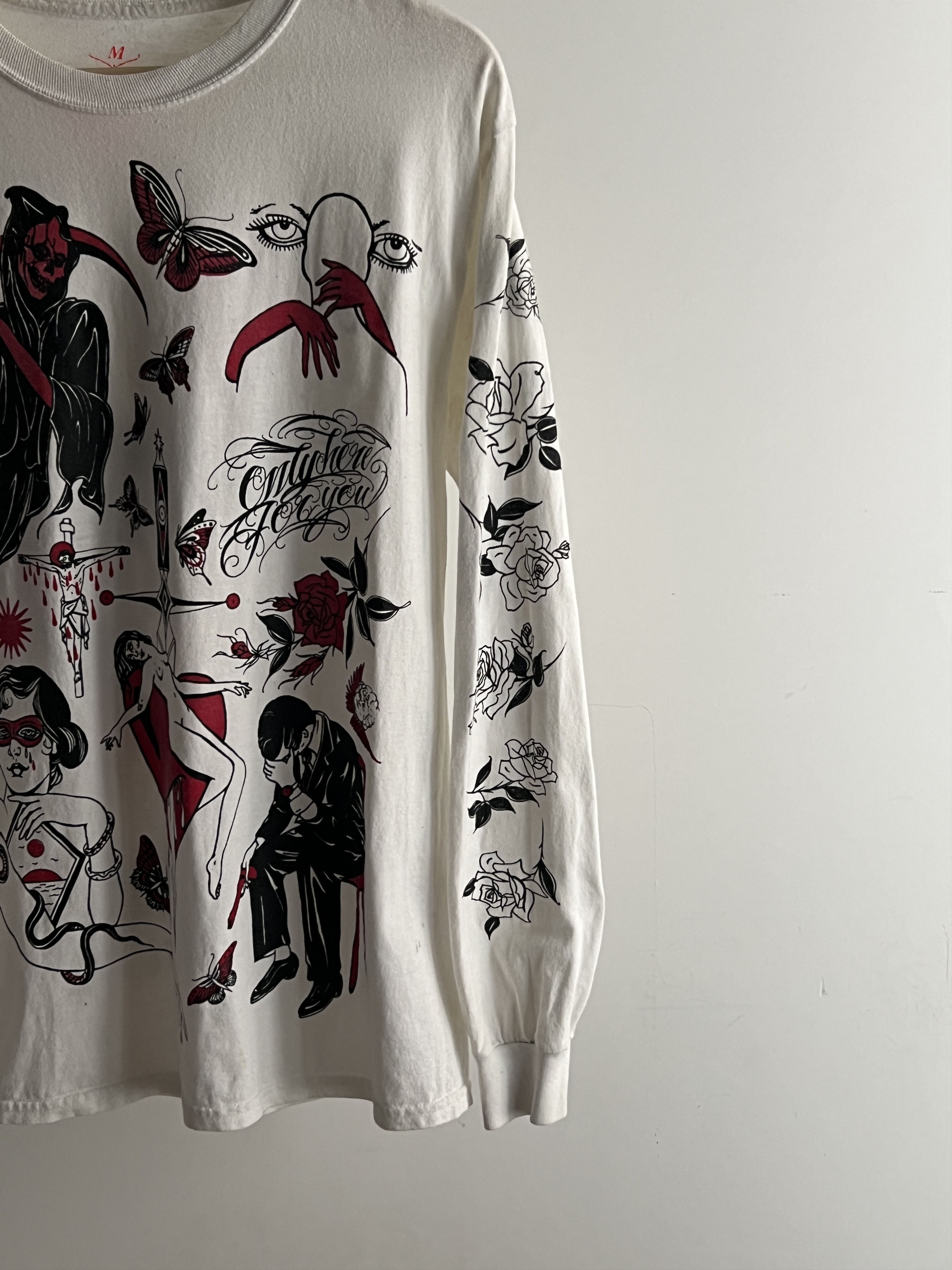 Band Tees × Vintage Long sleeve Tattoo Old Skul Only Here For You Vintage Size US M / EU 48-50 / 2 - 3 Thumbnail