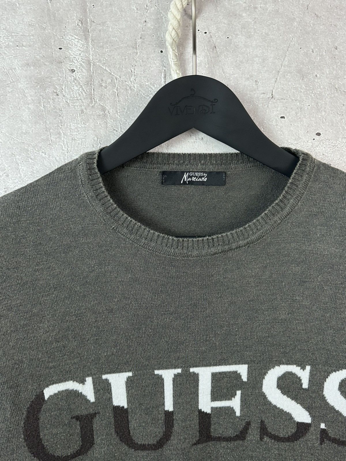 Guess Vintage Guess Marciano Grey Cotton Men’s Sweater Size US M / EU 48-50 / 2 - 5 Thumbnail