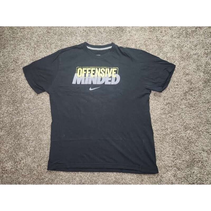 Nike Nike Shirt Adult Mens XL Faded Black Offensive Minded Size US XL / EU 56 / 4 - 1 Thumbnail