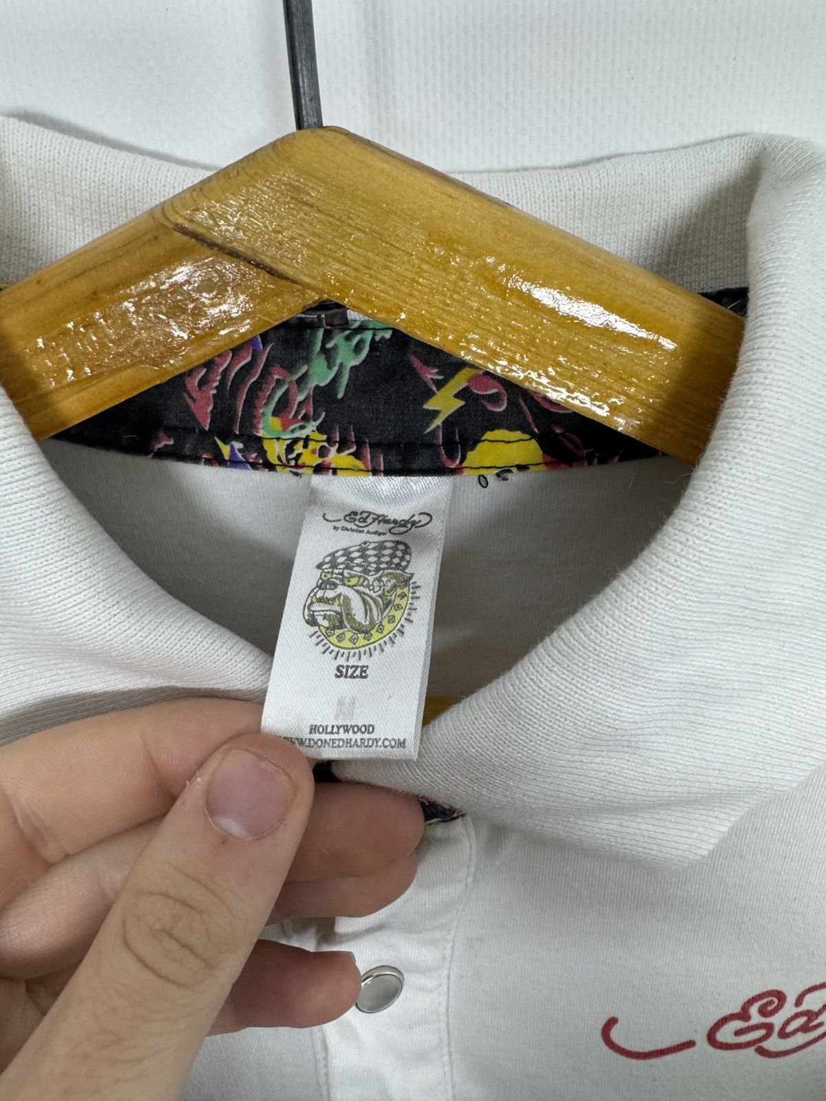 Ed Hardy Ed Hardy Big Logo Polo Shirt Rhinestones Drip Swag y2k Size M / US 6-8 / IT 42-44 - 11 Thumbnail