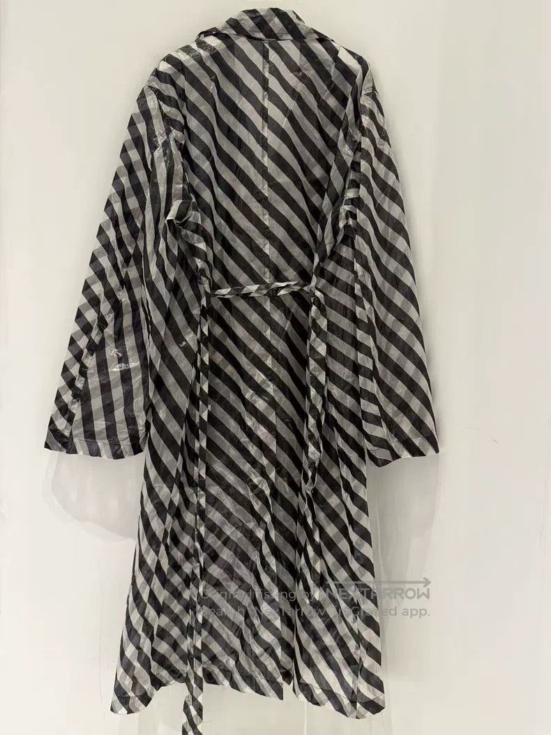 Dries Van Noten Dries Van Noten Silk Blend Striped Trench Coat Size S / US 4 / IT 40 - 2 Thumbnail