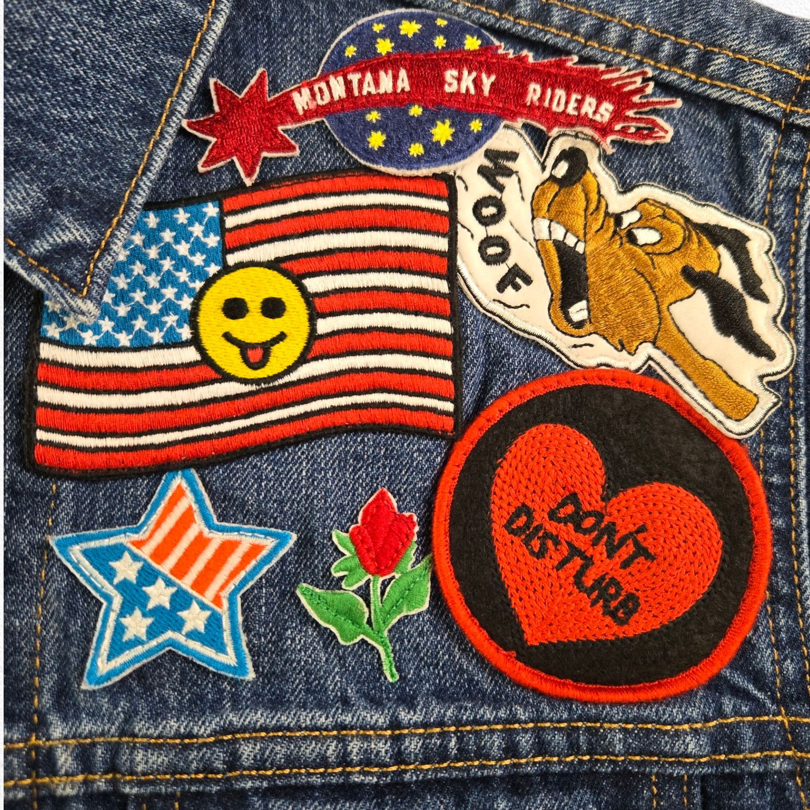 Levi's Levi’s Trucker Jean Jacket Patchwork Americana Size XS Size XS / US 0-2 / IT 36-38 - 7 Thumbnail