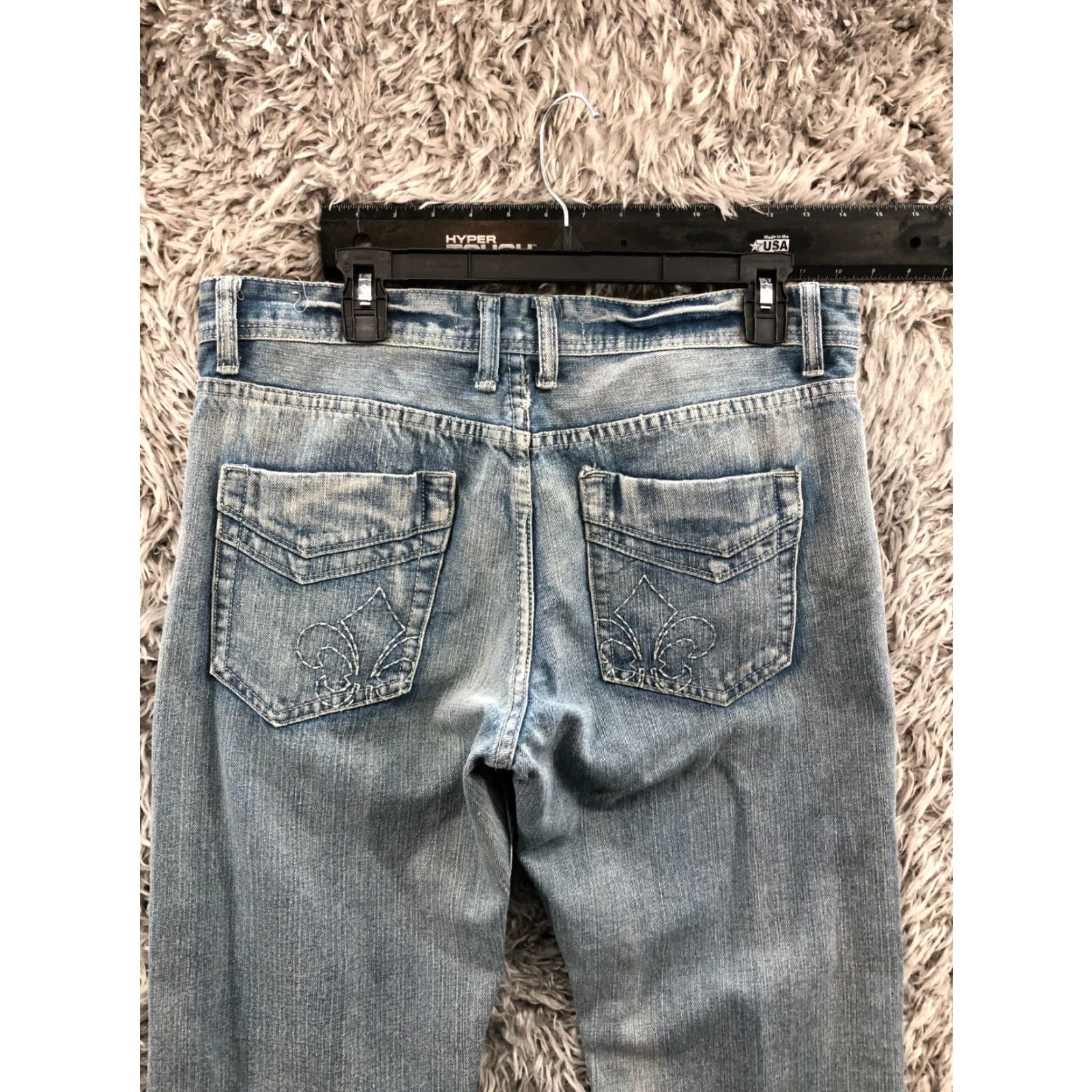 Vintage Agile Jeans Size 34 Mens Denim Blue Acid Wash Mid Rise 5-Pocket Regular Fit Jeans Regular Mens Blue 34in Inseam 34in Distressed No Vintage No Size US 34 / EU 50 - 6 Thumbnail