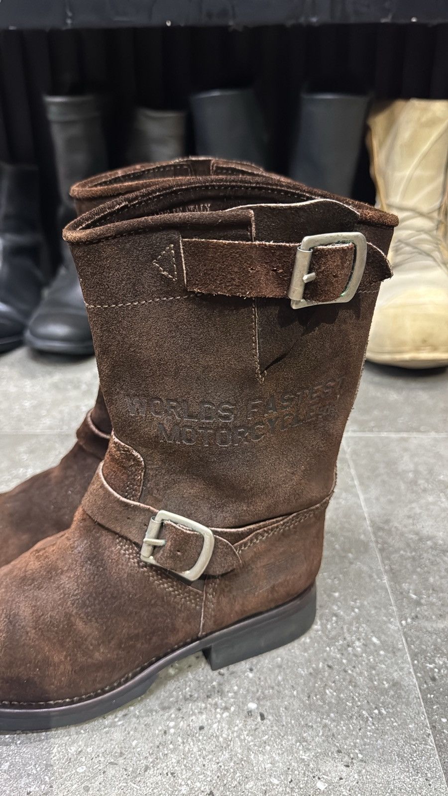 Paul Smith Triumph by Paul Smith Leather Engineer Boots Size US 7 / IT 37 - 13 Thumbnail