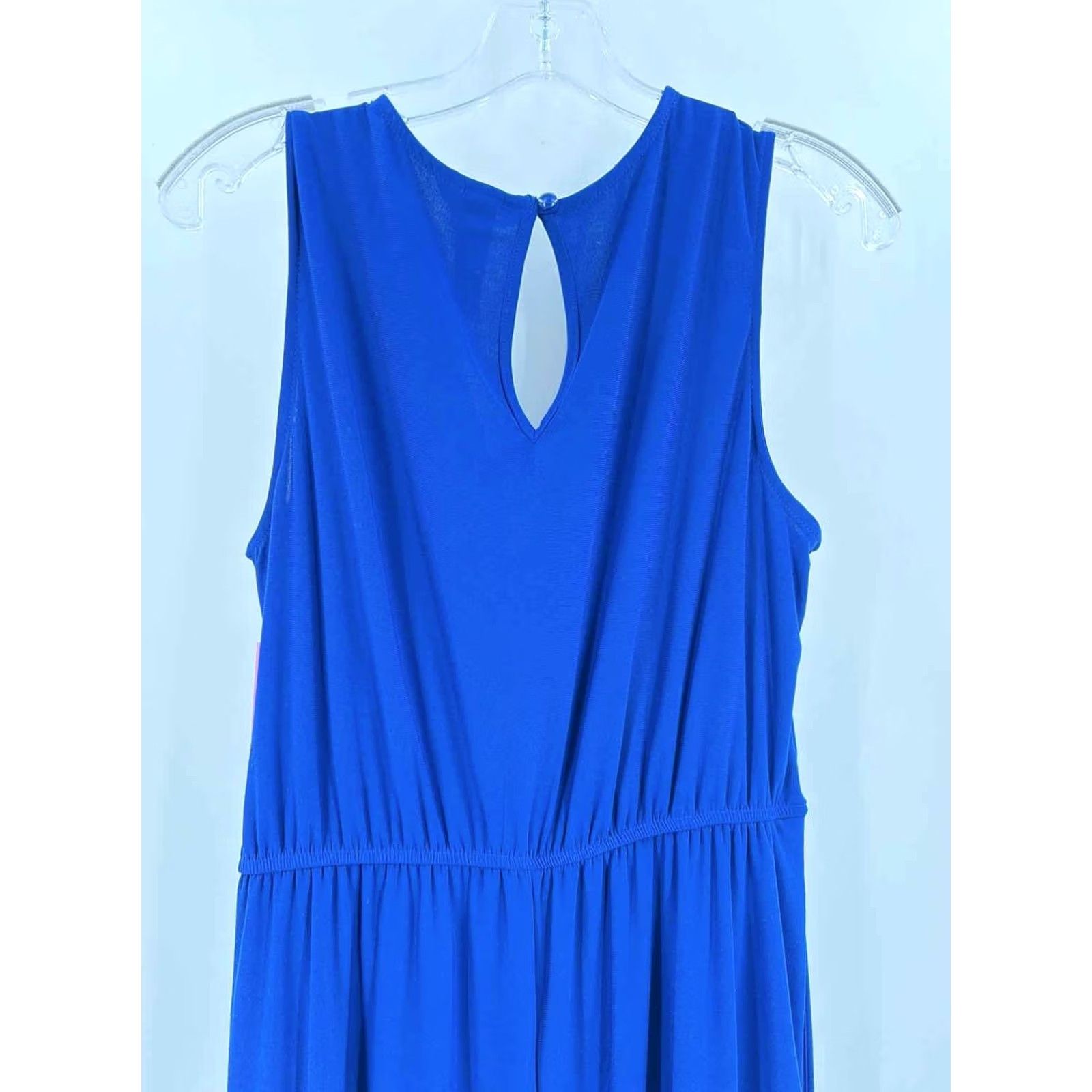 Vintage Emma & Michelle Blue Sleeveless Jumpsuit Medium Size 32" / US 10 / IT 46 - 3 Thumbnail