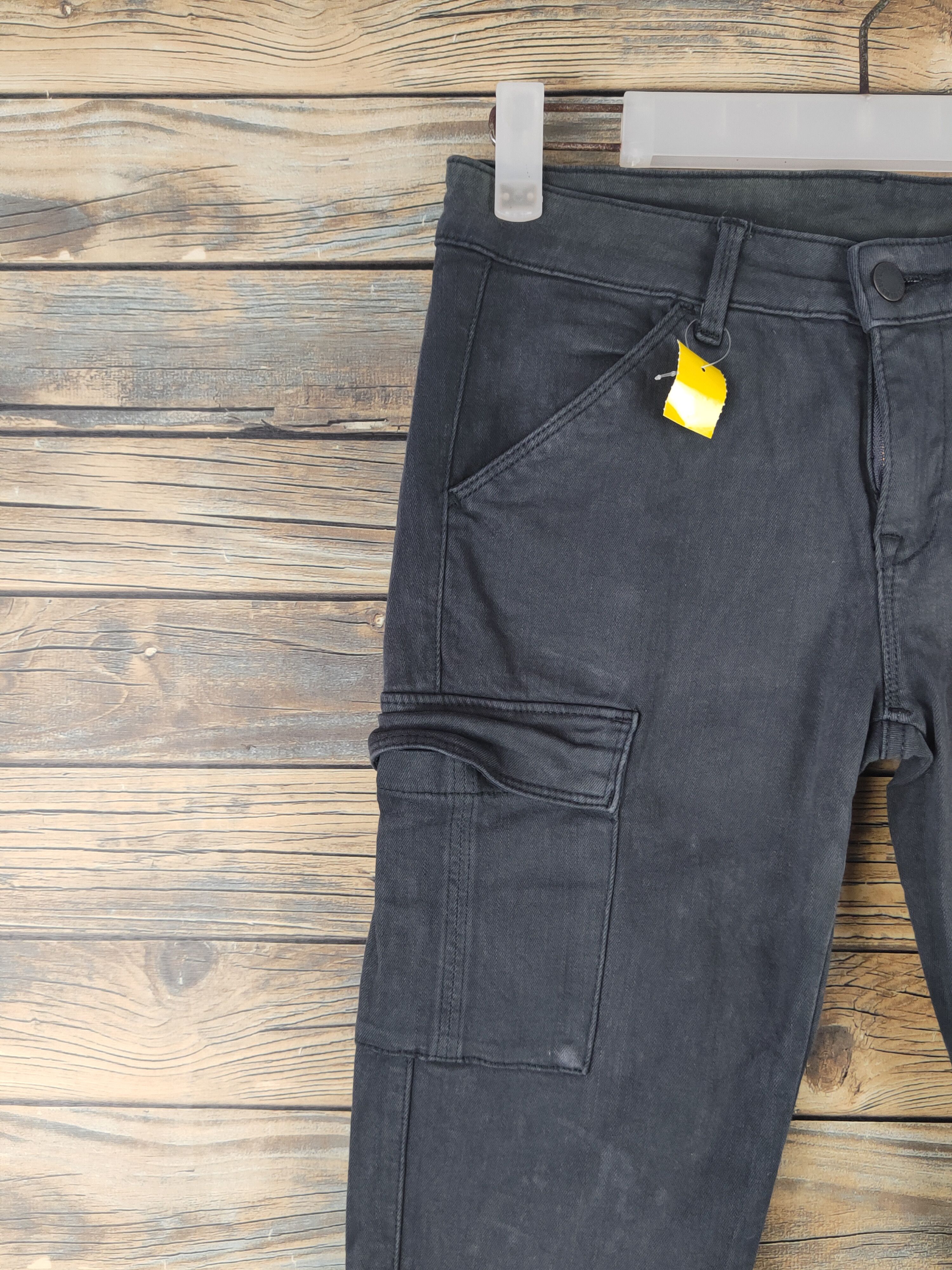 Japanese Brand DL Uniqlo Black Multipocket Cargo Pants #2614 Size US 26 / EU 42 - 3 Thumbnail
