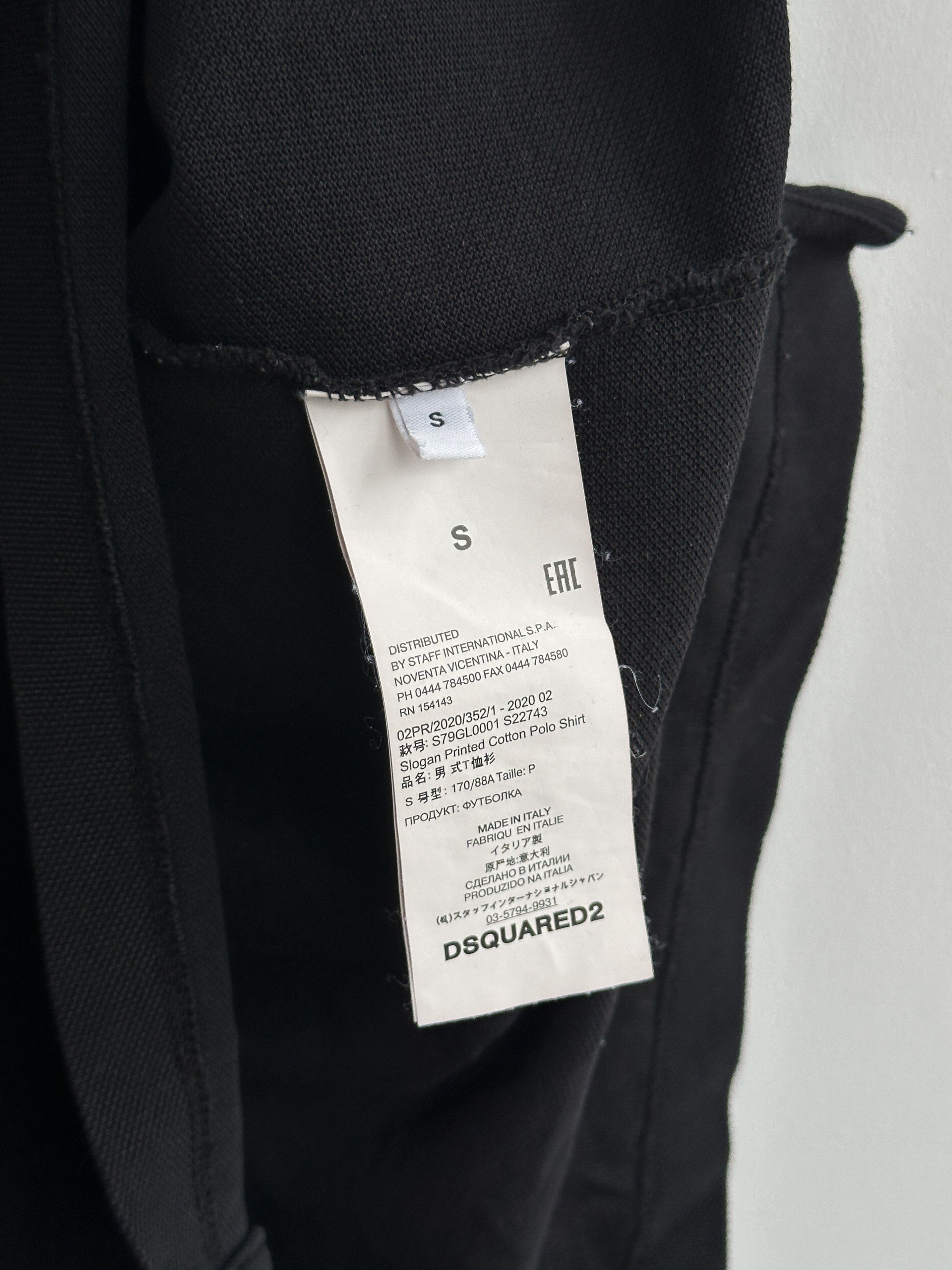 Dsquared2 Dsquared2 Black Polo Shirt Size US S / EU 44-46 / 1 - 5 Thumbnail