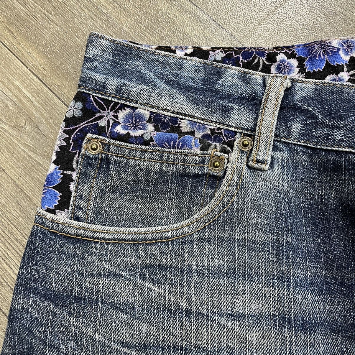 Karakuri Tamashii Y2K Karakuri Tamashii Koi Flowers Embroidered Ed kardy Jeans Size US 30 / EU 46 - 10 Thumbnail