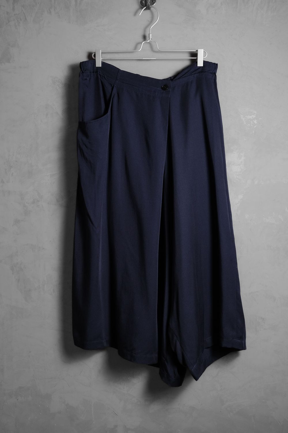 GROUND Y Yohji Yamamoto Asymmetrical Tencel Pants