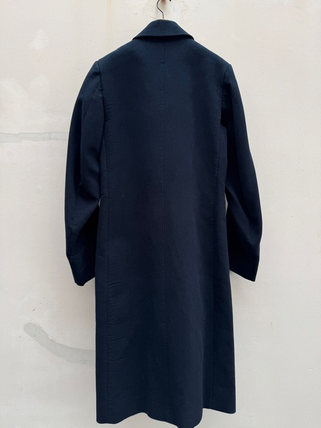 Vetements Vetements FW17 Oversized Moleskin Raw Hem Lettering Coat Size US S / EU 44-46 / 1 - 3 Thumbnail