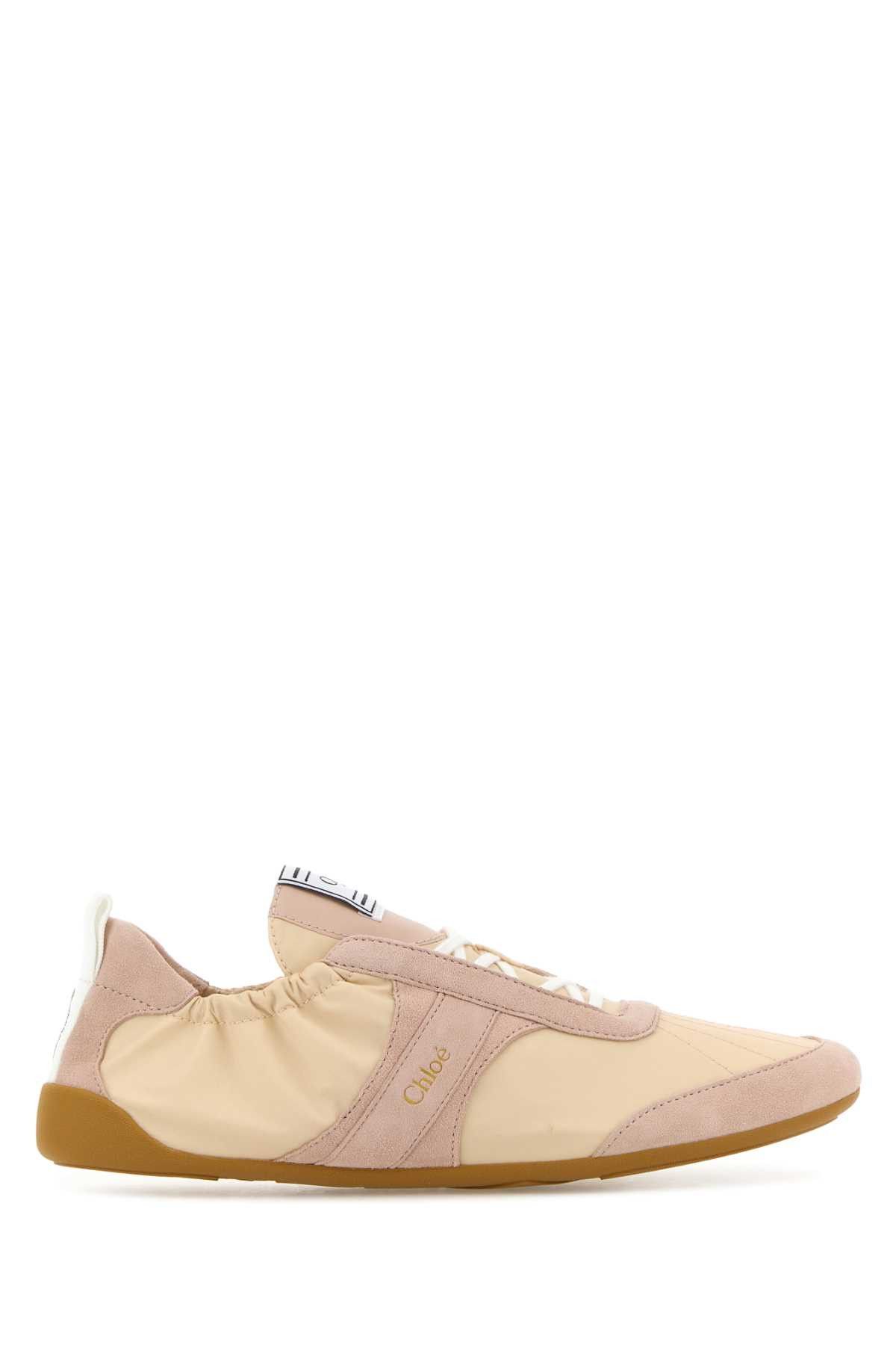 Chloe Two-Tone Canvas And Leather Chloã¨ Kick Sneakers Size US 10 / IT 40 - 1 Thumbnail