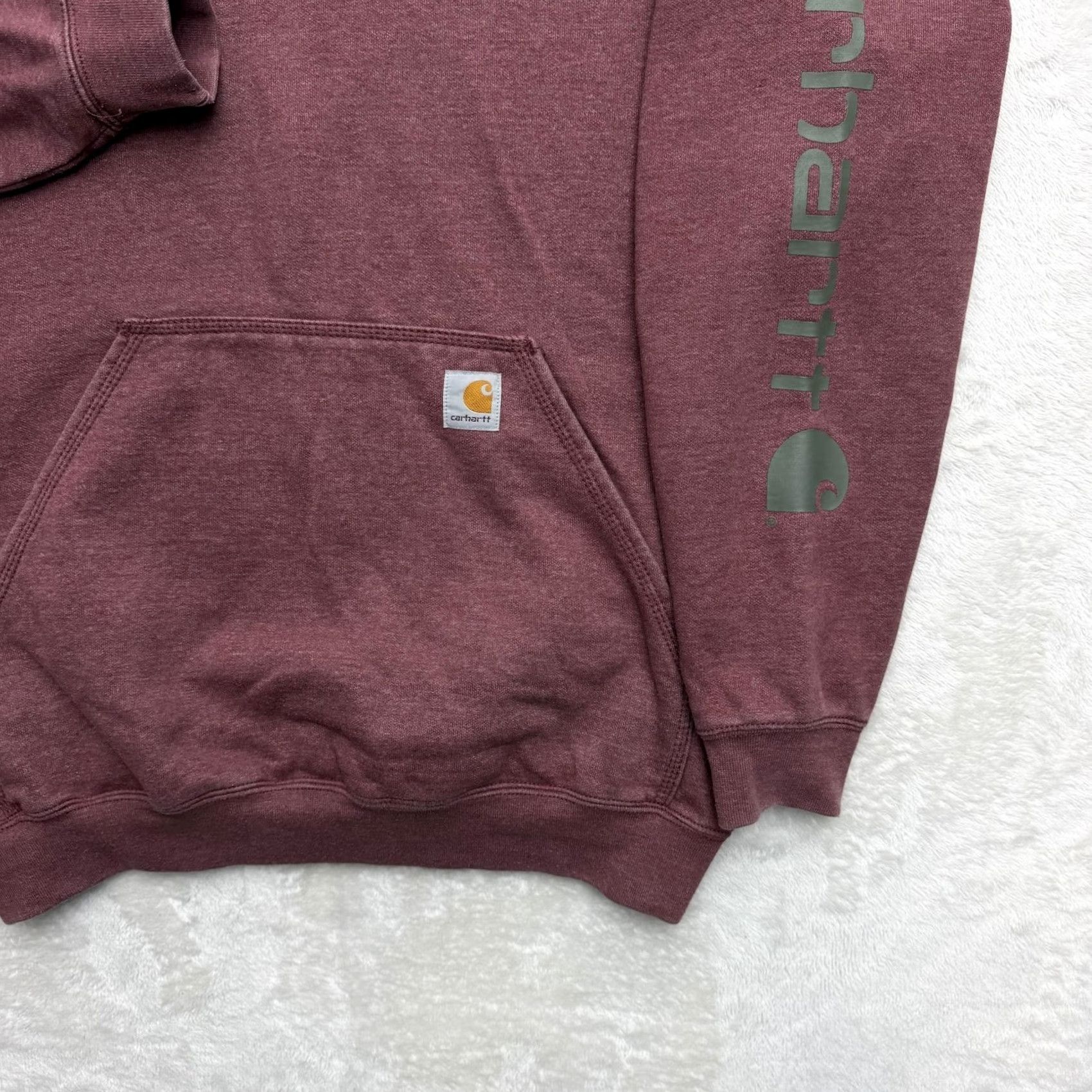 Carhartt Carhartt Hoodie Mens M Red Graphic Print Pullover Sweatshirt Logo Fleece Sleeve Size US M / EU 48-50 / 2 - 4 Thumbnail