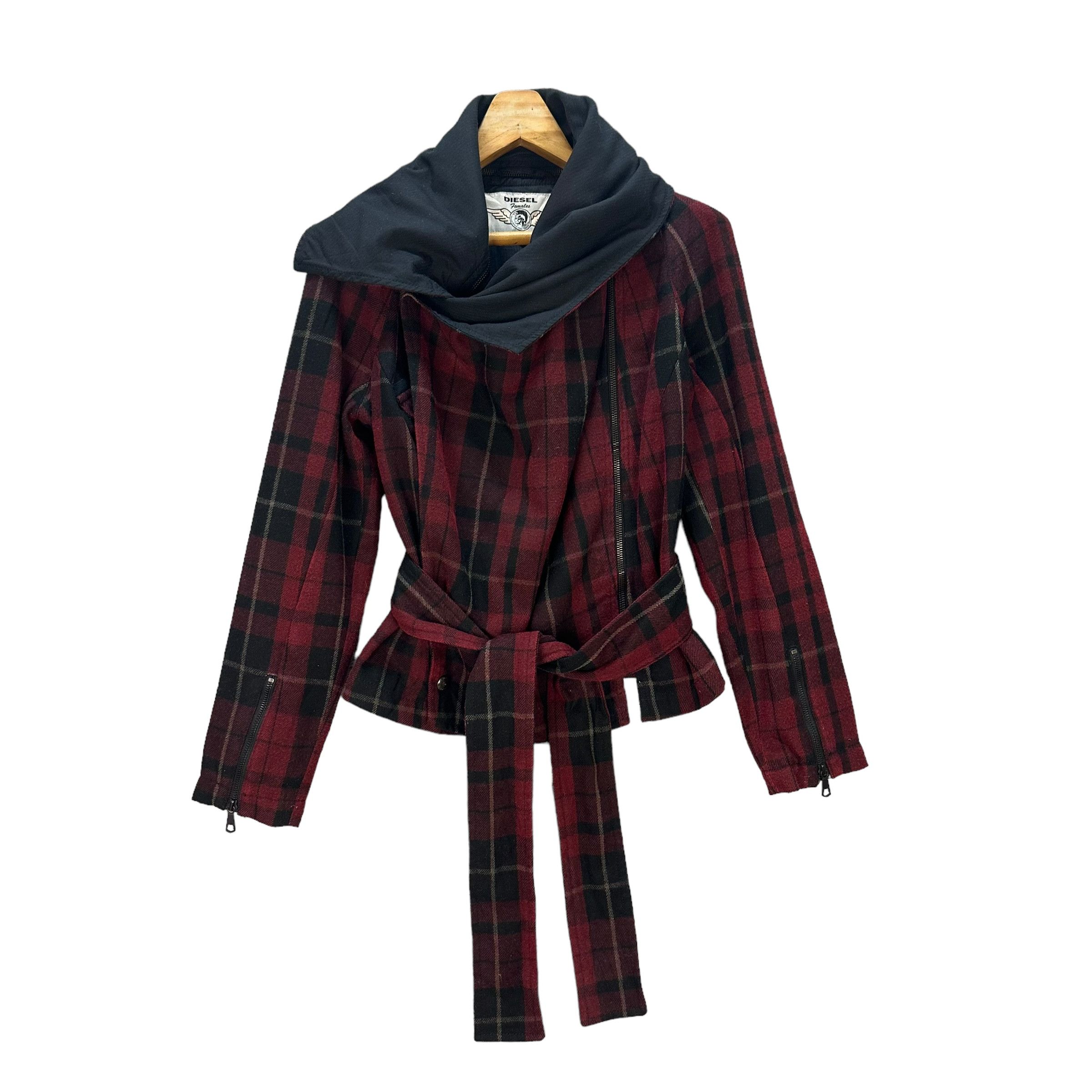 Diesel Diesel Superior Females Tartan Crazy Design Jacket #9185-67 Size M / US 6-8 / IT 42-44 - 1 Thumbnail