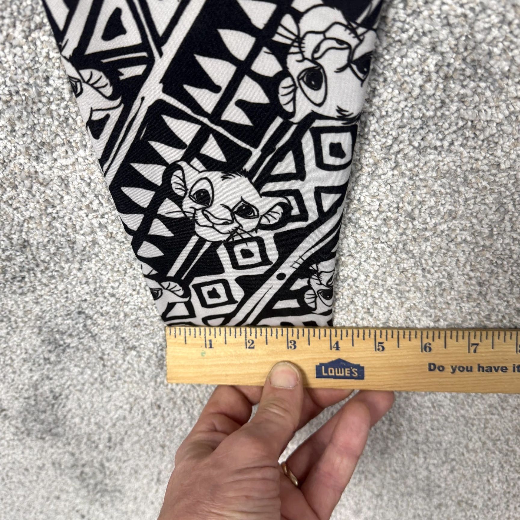 Disney Disney Lion King Simba Leggings Womens S Ankle Black White Pattern Aztec Bohemian Cartoon 90s / 00s Style Boys Girls Mens? Size 28" / US 6 / IT 42 - 3 Thumbnail