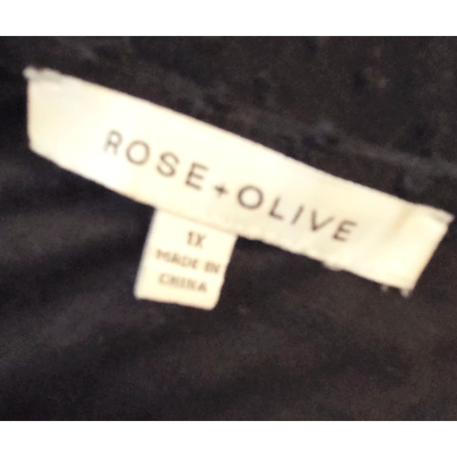 Vintage Rose + Olive Black Swiss Dot Bell Sleeve Tunic Length Top Plus 1X Blouse Women Size XL / US 12-14 / IT 48-50 - 5 Thumbnail