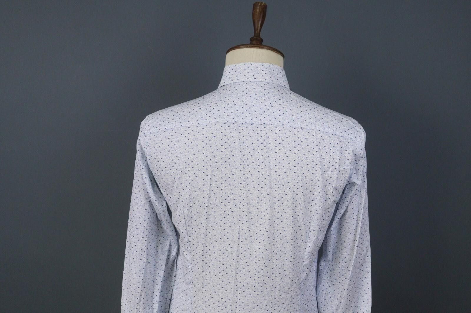 Eton Eton Slim Fit Geometric White Dress Shirt Size 39 / 15.5 Size US M / EU 48-50 / 2 - 10 Thumbnail