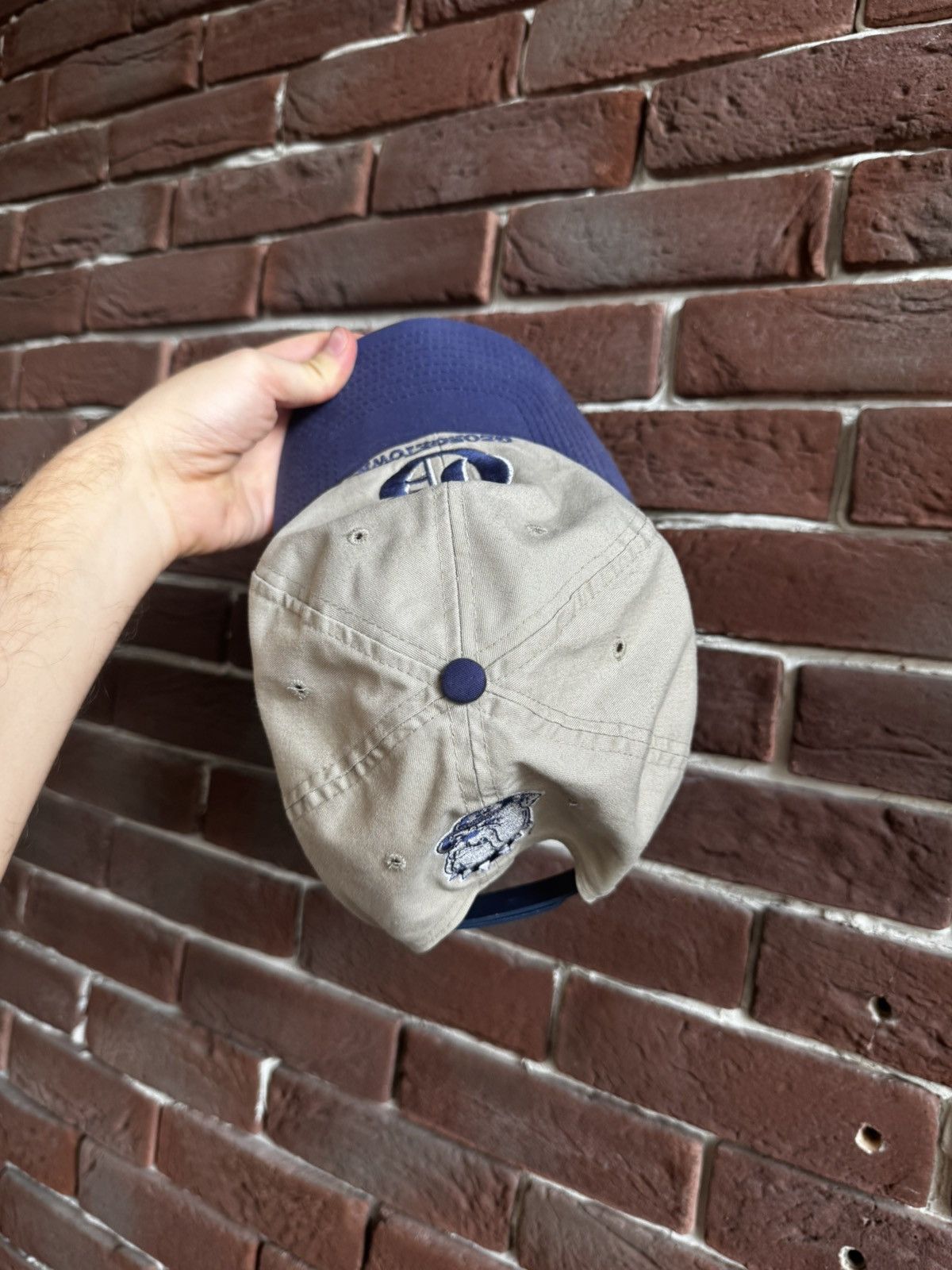 NBA Georgetown Hoyas Navy Vintage Hat Snapback NBA Print Rare Size ONE SIZE - 9 Thumbnail