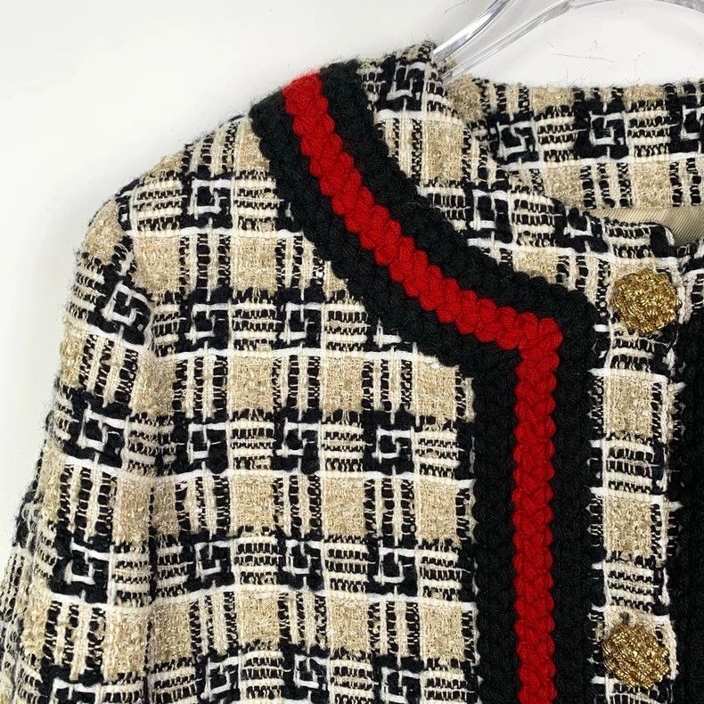 Gucci Gucci Size 38 Jaccard full-print round-neck single-breasted Size US XS / EU 42 / 0 - 3 Thumbnail