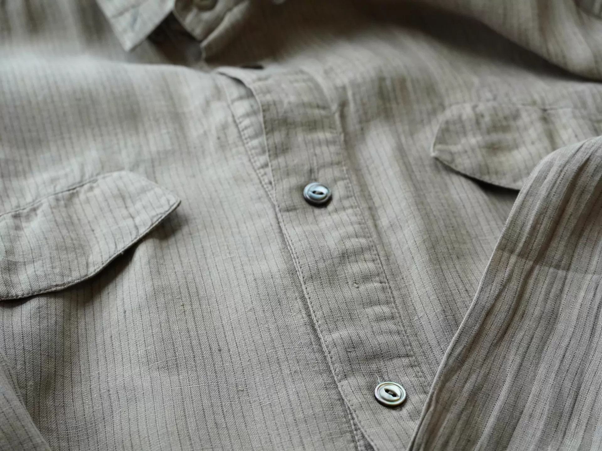 Issey Miyake Issey Miyake Linen Double Pocket Shirt M Size US M / EU 48-50 / 2 - 5 Thumbnail