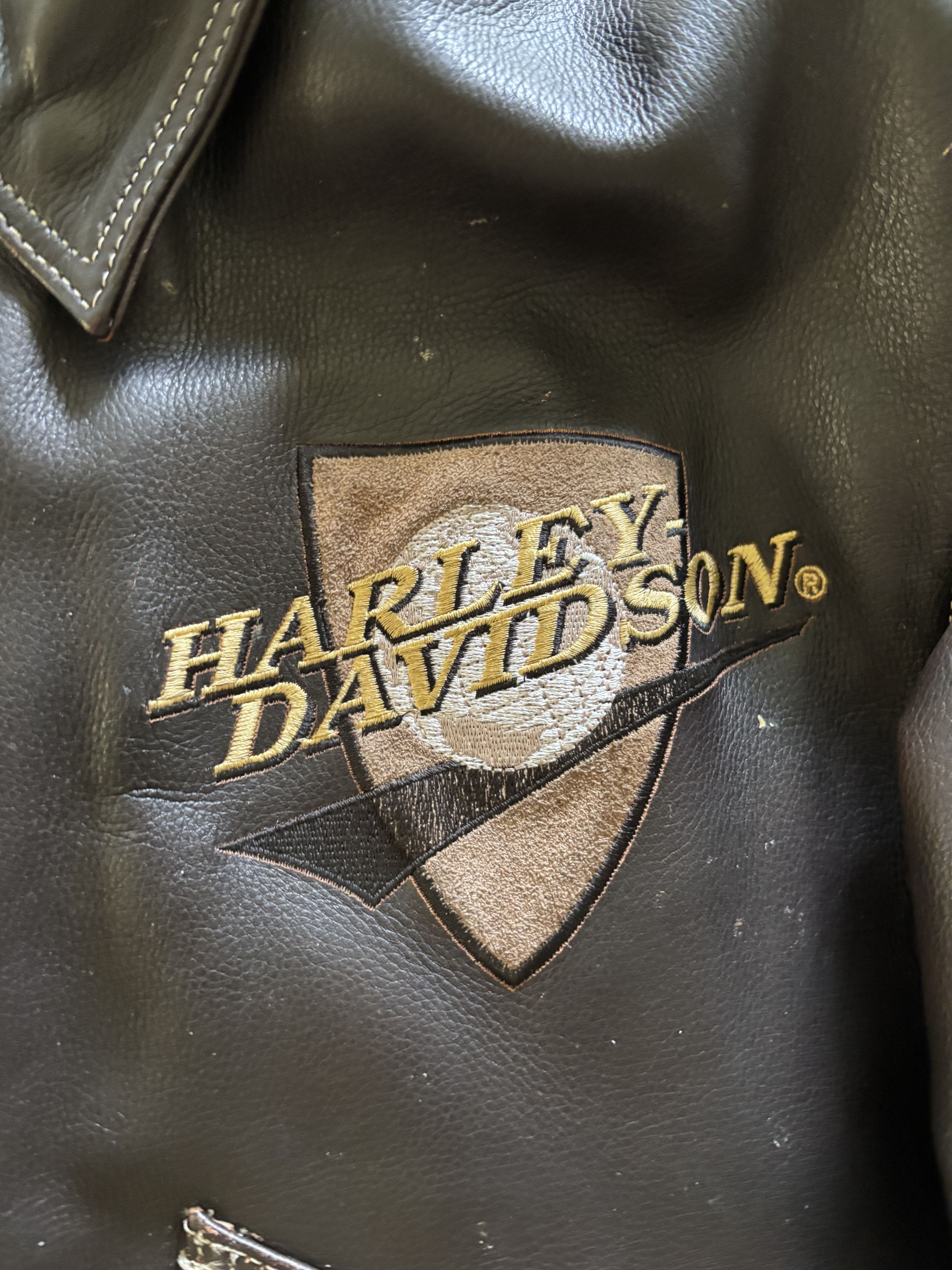 Harley Davidson Harley-Davidson Leather Winged Bar & Shield Jacket Size US XL / EU 56 / 4 - 5 Thumbnail