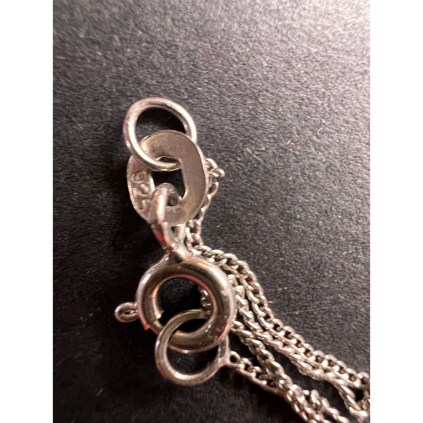 Other Emerald and zircon 925 silver cross pendant with chain Size ONE SIZE - 4 Thumbnail