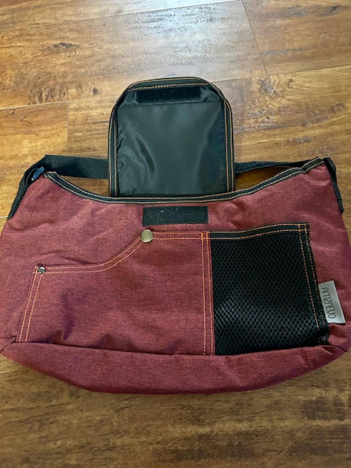 Other AMZNEVO Red Black Stroller Attachable Bag Multiple Pockets Size ONE SIZE - 2 Thumbnail