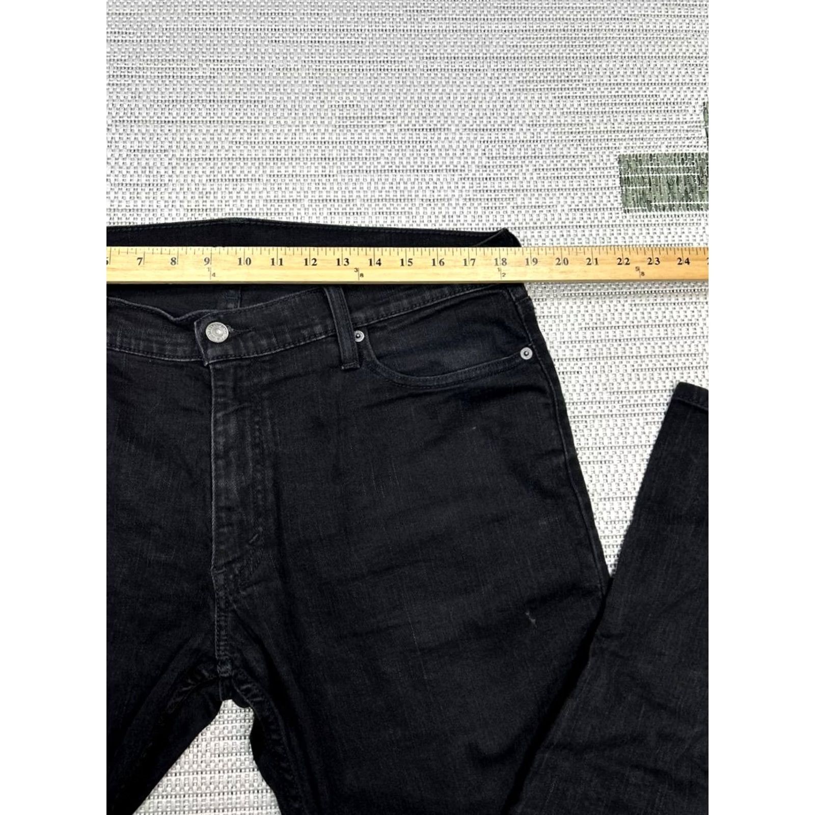 Levi's Levis 514 Jeans Mens 36 Black Denim Straight Fit 36x32 Jeans Mens Black Denim Straight 514 Size US 36 / EU 52 - 7 Thumbnail