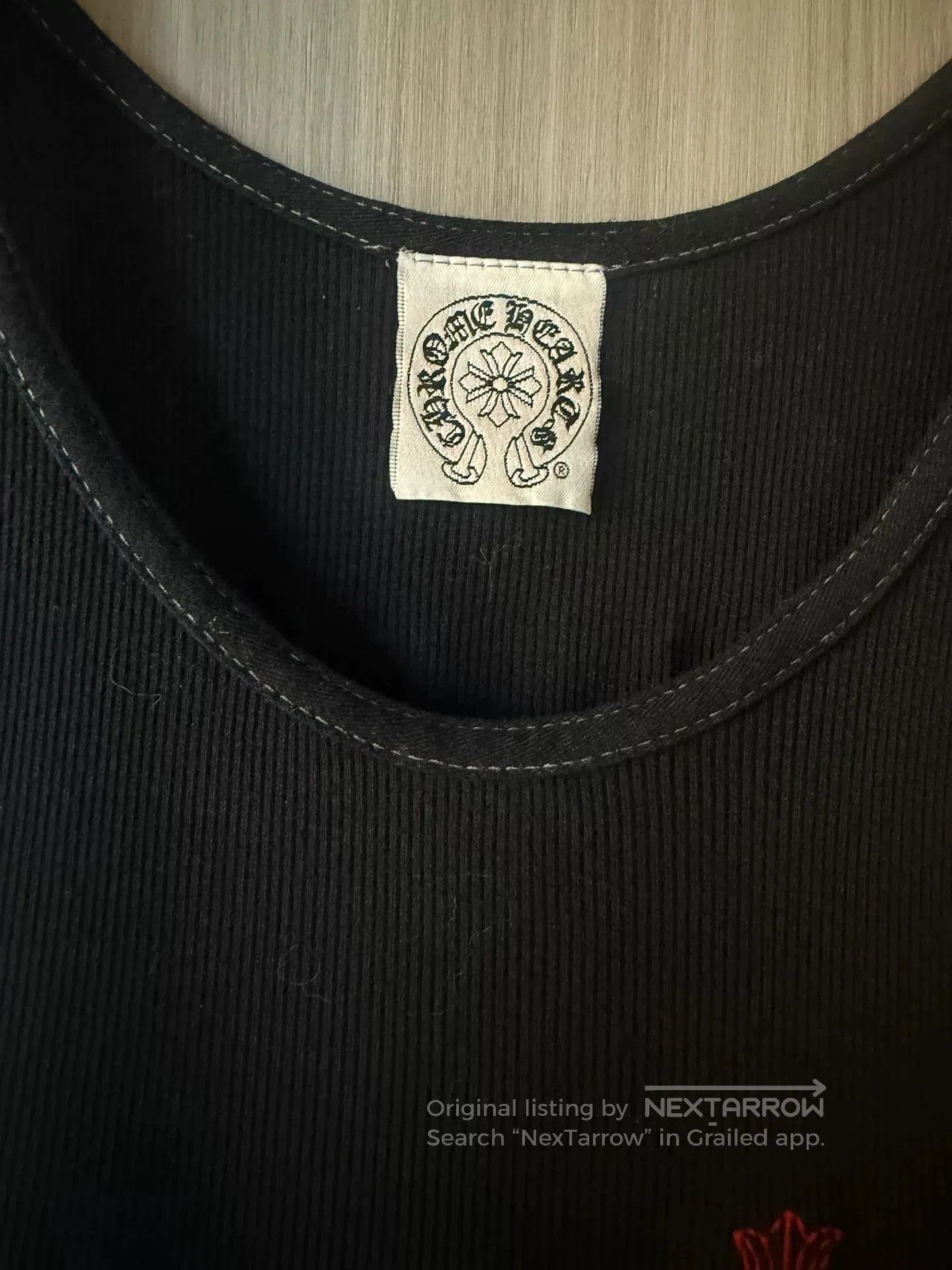 Chrome Hearts Chrome Hearts Black Red Cross Tank Top. Size US XL / EU 56 / 4 - 5 Thumbnail