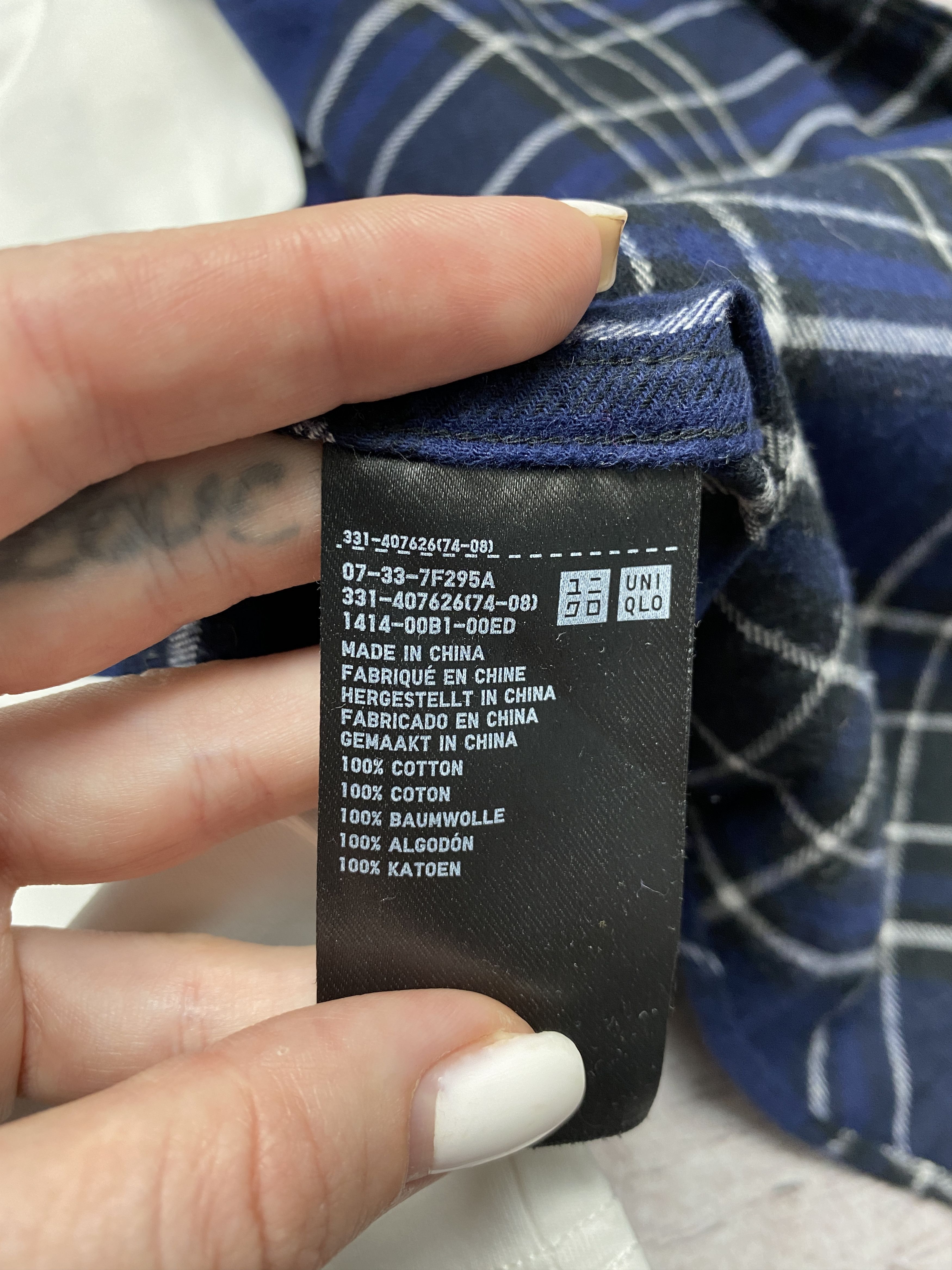 Flannel Uniqlo Vintage Mens Flannel Plaid Shirt Size US M / EU 48-50 / 2 - 5 Thumbnail