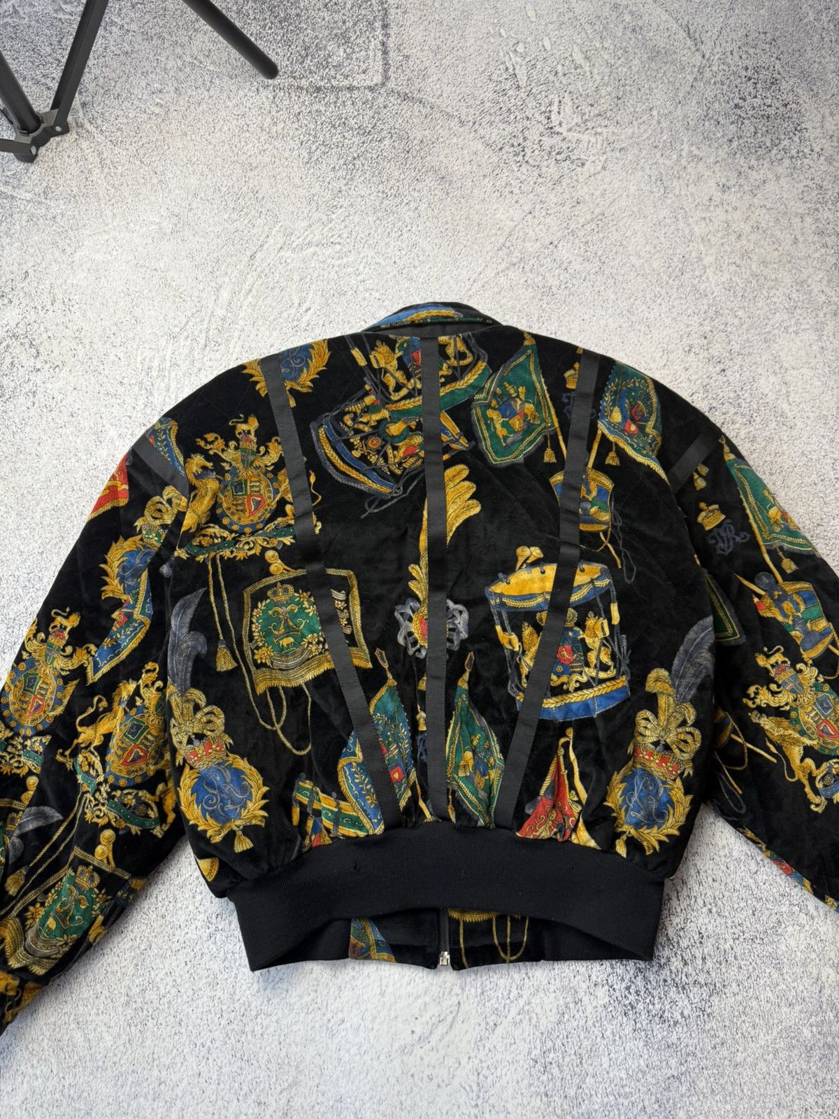 Escada Escada by Margaretha Ley 1980's Multi Printed Velvet Jacket Size XS / US 0-2 / IT 36-38 - 21 Thumbnail
