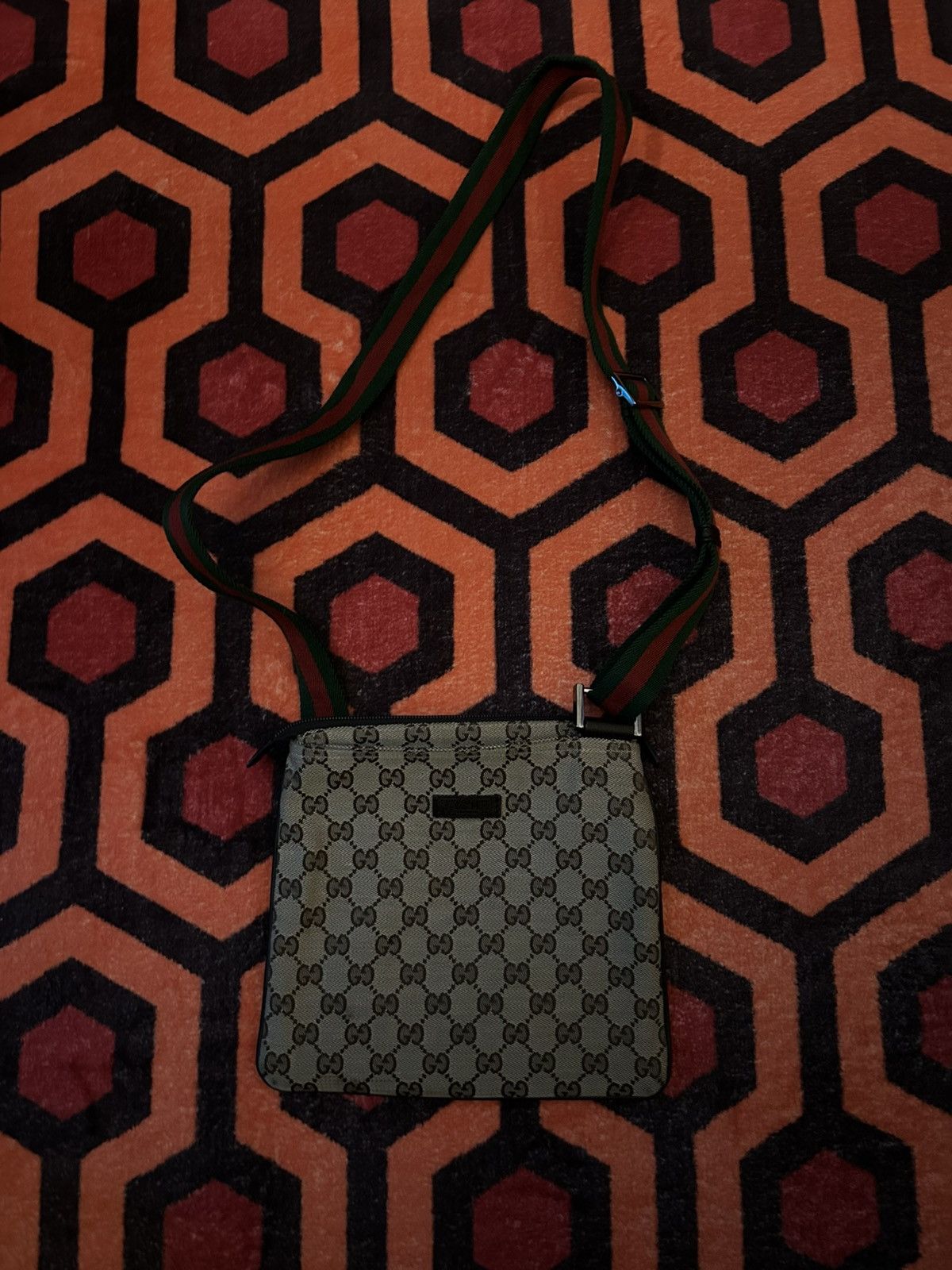 Gucci Messenger Bag in Beige, Men's