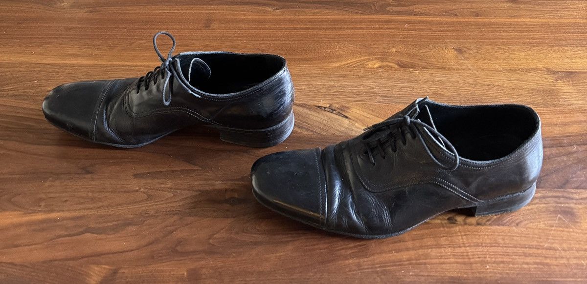 n.d.c. made by hand n.d.c. Black Cap Toe Leather Shoes Size US 10 / EU 43 - 3 Thumbnail