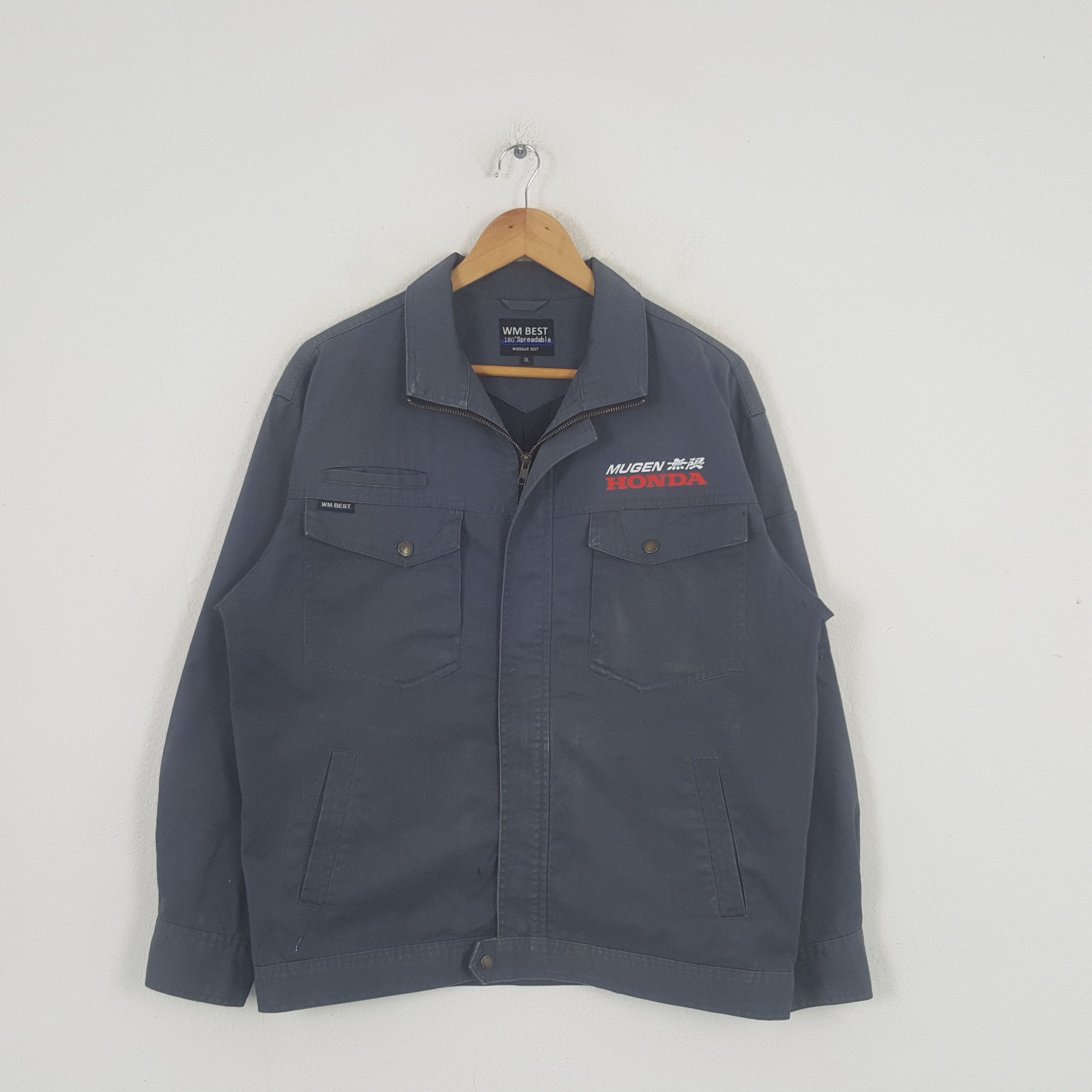 Honda × Vintage Vintage Mugen Honda Japanese Racing Custom Jacket C288N18 Size US L / EU 52-54 / 3 - 3 Thumbnail