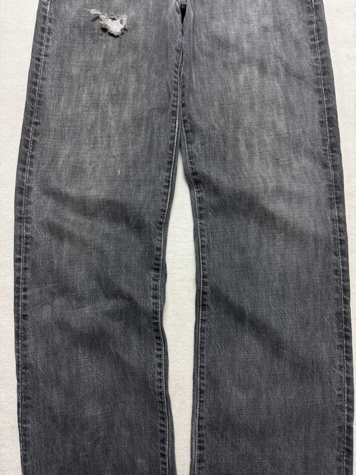 Japanese Brand 🔥OFFER🔥VINTAGE JAPANESE BAGGY THRASHED JEANS Size US 31 - 4 Thumbnail