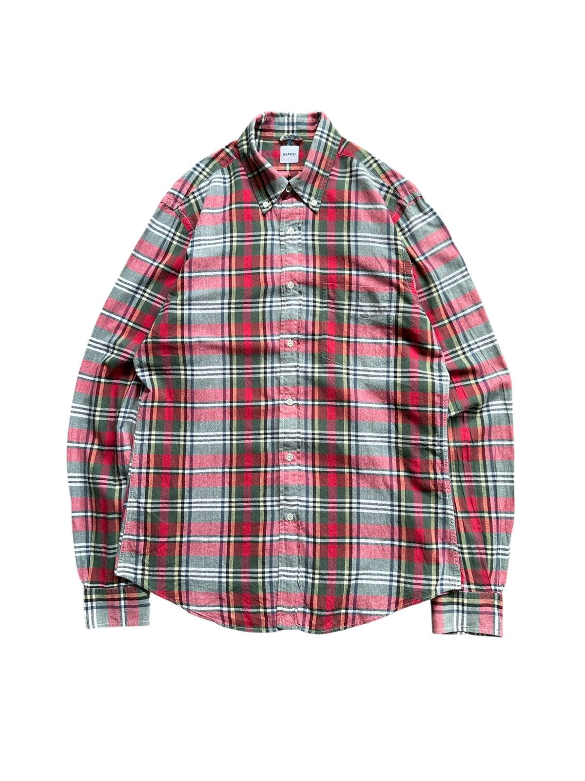 Aspesi 00's Aspesi plaid button up shirt Size US M / EU 48-50 / 2 - 1 Thumbnail