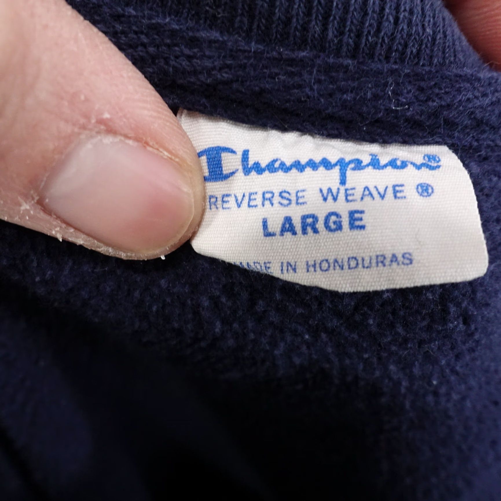 Champion VINTAGE Champion Sweatshirt Reverse Weave Blue Crew Neck L Mens Adult Large Blue 90s Sweatshirt Mens Size US L / EU 52-54 / 3 - 8 Thumbnail