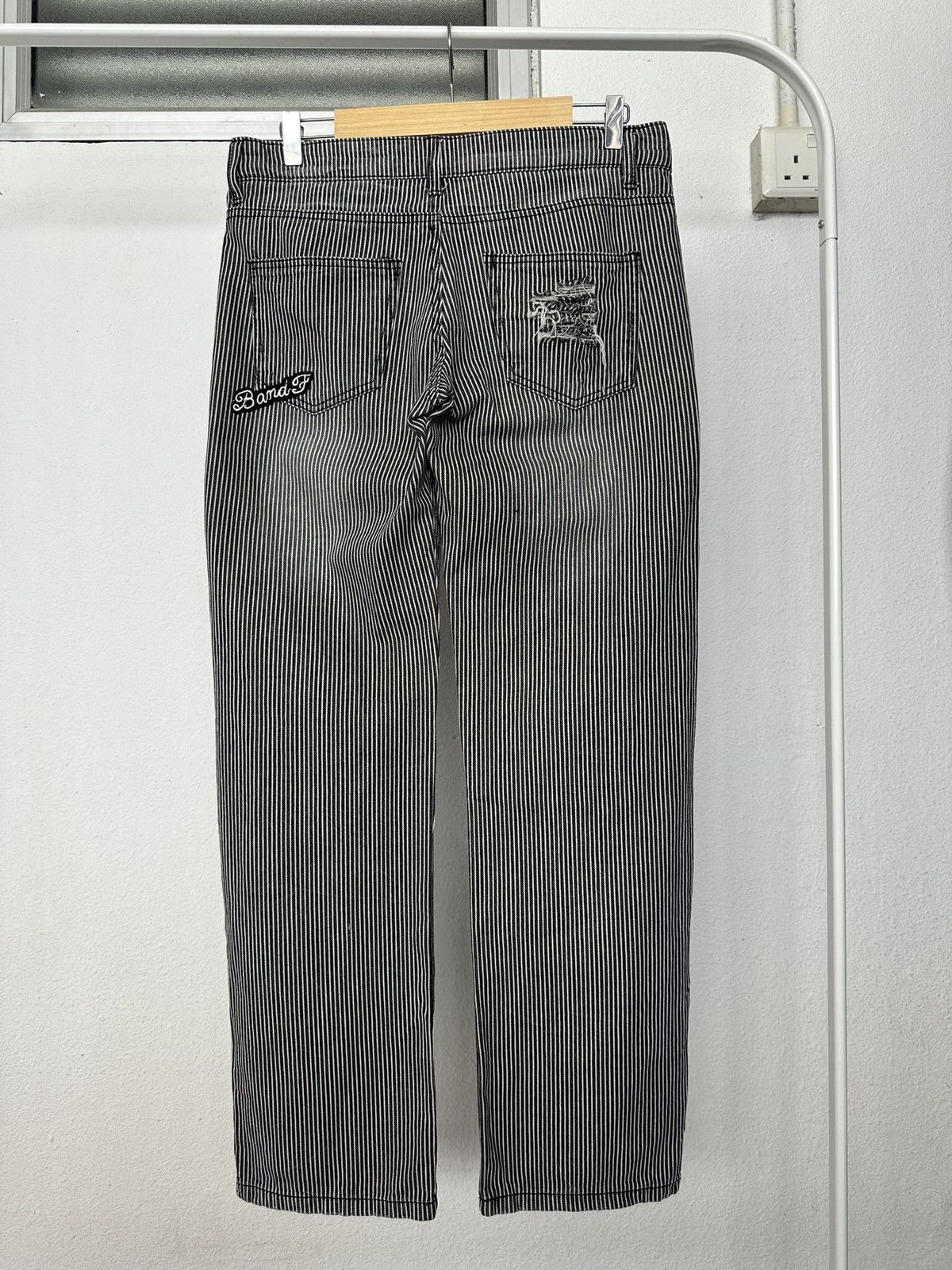 Japanese Brand [32/40] 00s Back & Forth boro wabash stripe jeans Size US 32 / EU 48 - 13 Thumbnail