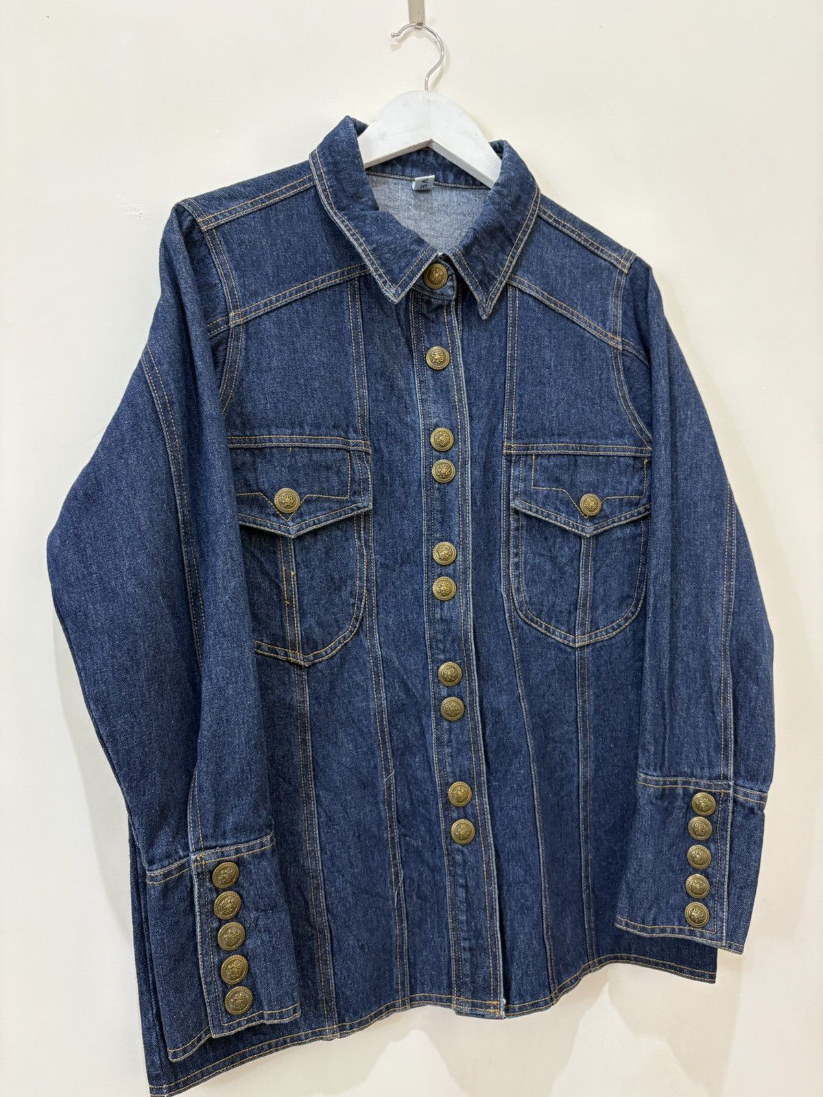 Comme des Garcons NAPOLEON DENIM JACKET JUNYA STYLE Size US L / EU 52-54 / 3 - 3 Thumbnail
