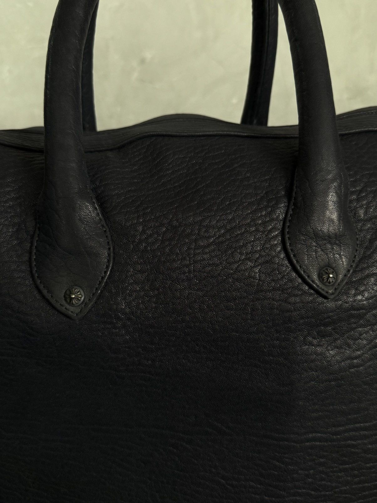 Chrome Hearts Rare 90s - Big Dagger Embellished Leather Duffle Bag Size ONE SIZE - 8 Thumbnail