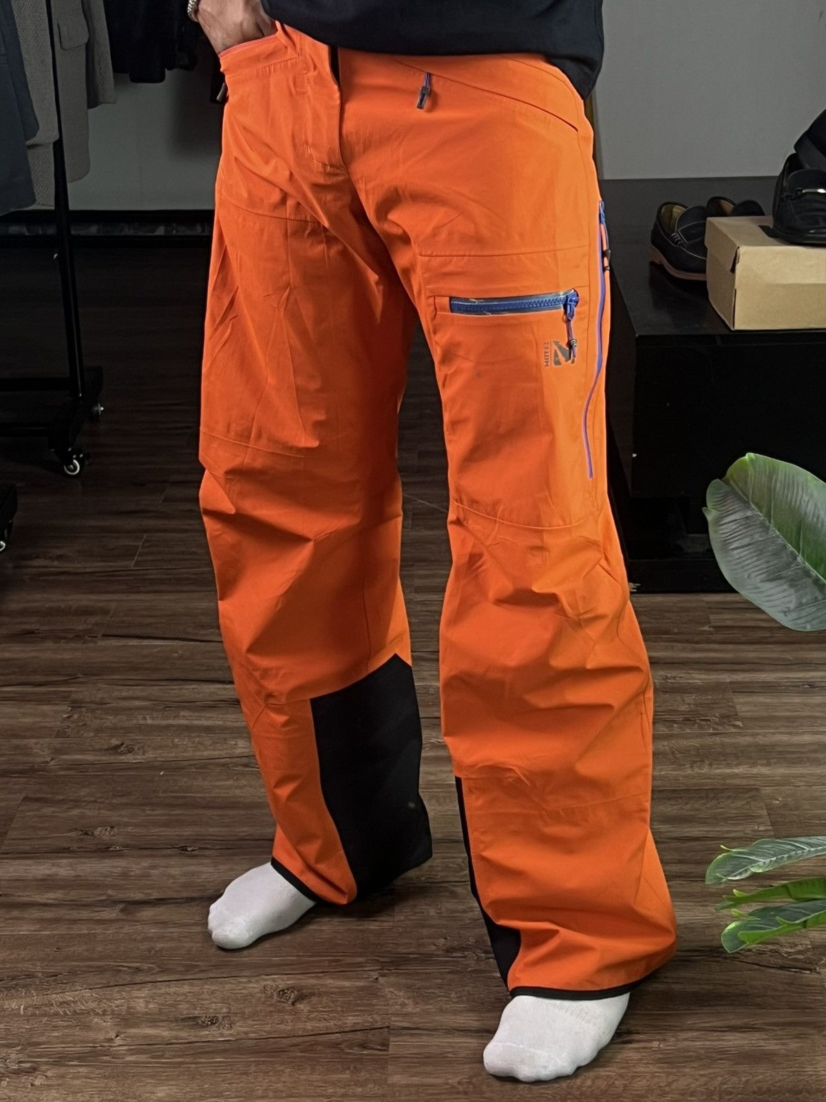 Montbell MILLET GORE-TEX WATERPROOF SKI PANTS ORANGE GORPCORE Size US 30 / EU 46 - 2 Thumbnail