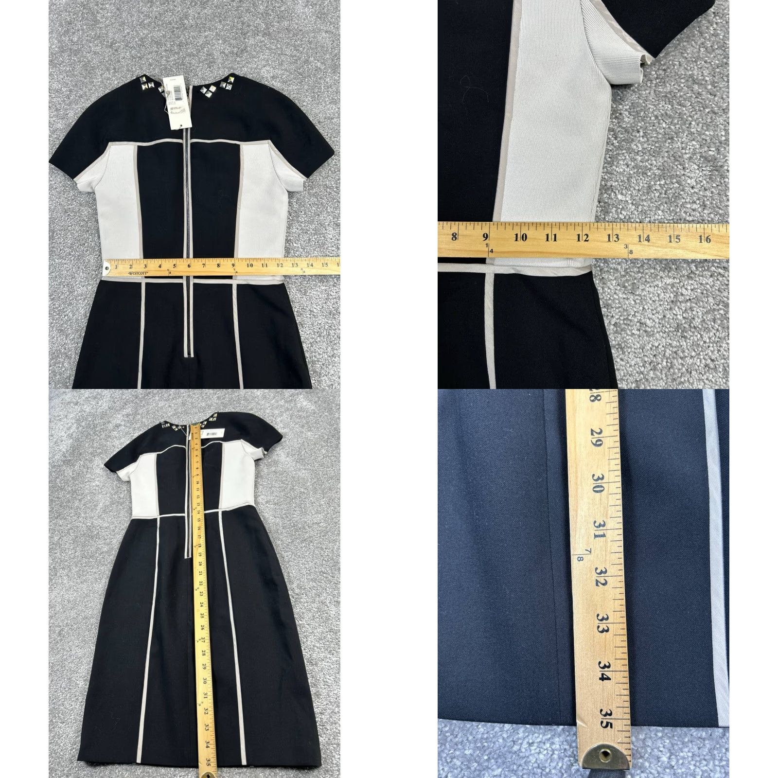 Rebecca Taylor Rebecca Taylor Dress Womens Large Black White Blouson New Size L / US 10 / IT 46 - 8 Thumbnail