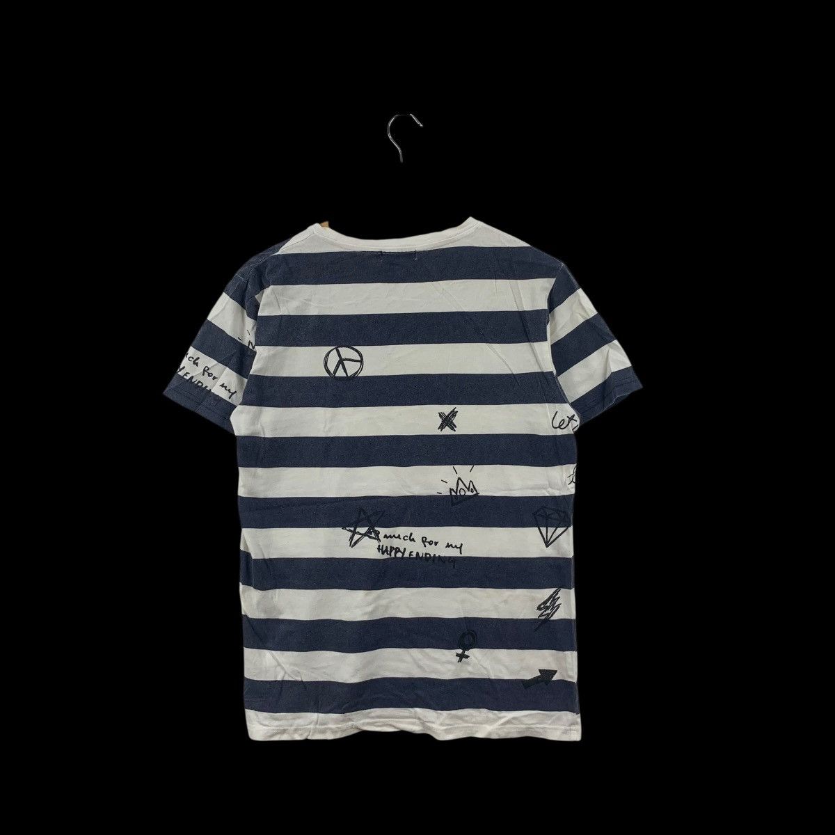 URBAN RESEARCH DOORS URBAN RESEARCH JAPAN Peace Happy Ending Tee Shirt Top Size S / US 4 / IT 40 - 4 Thumbnail