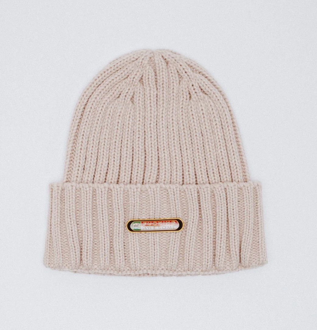 Fucking Awesome Fucking Awesome Judah Beanie Tan Size ONE SIZE - 1 Thumbnail