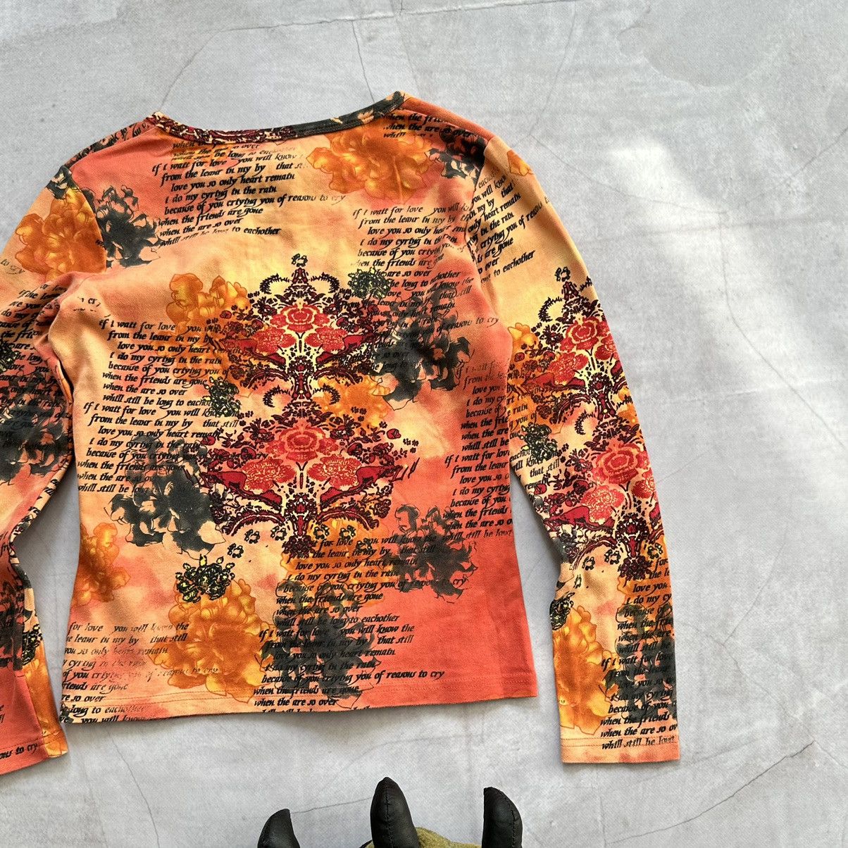 Hysteric Glamour × Undercover 00s Jean Paul Gaultier Style Long Sleeve T Shirt Tee Y2K JPG Size S / US 4 / IT 40 - 15 Thumbnail
