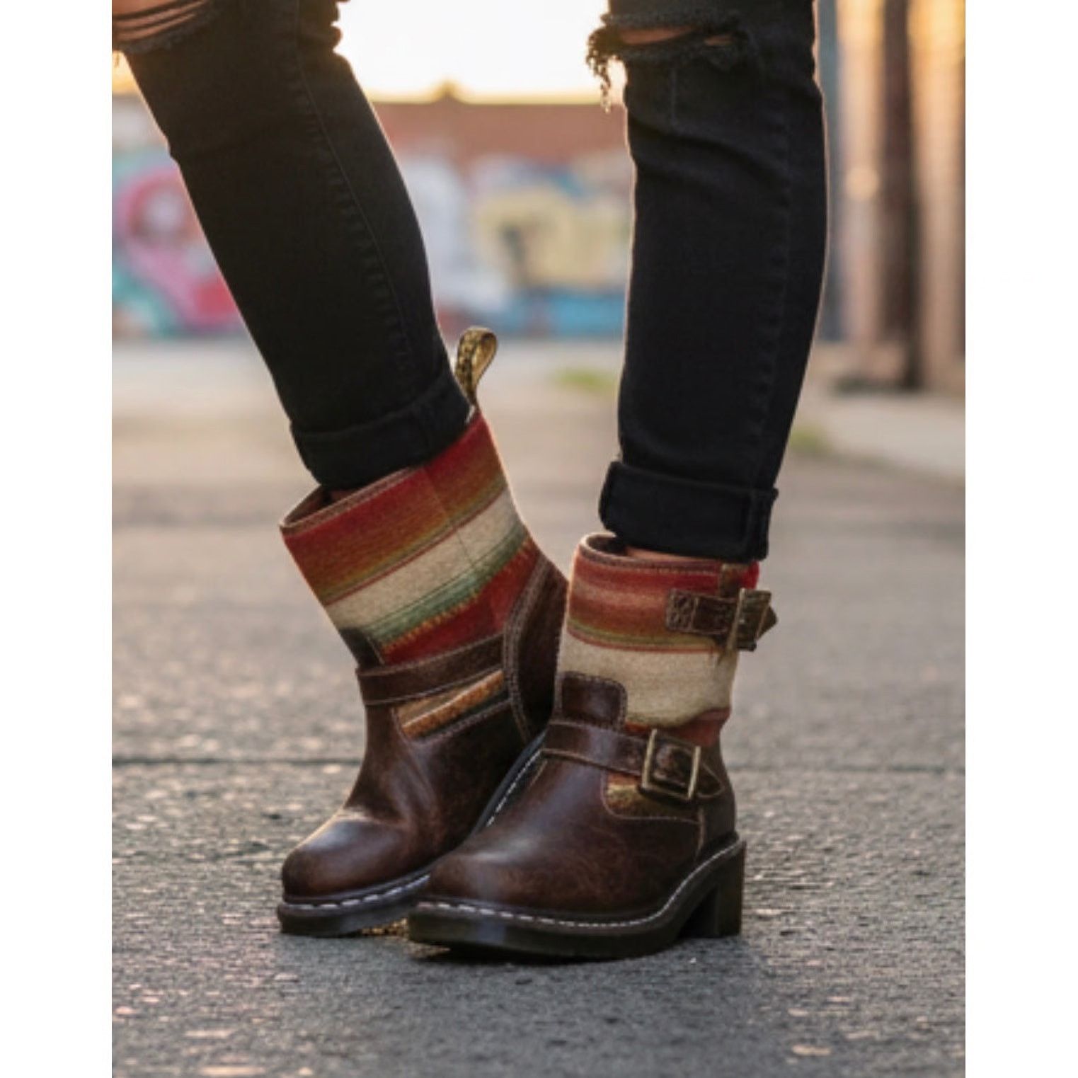 Dr. Martens × Pendleton Dr. Martens X Pendleton Biker Boot Santa Fe Stripes Size US 6 / IT 36 - 7 Thumbnail
