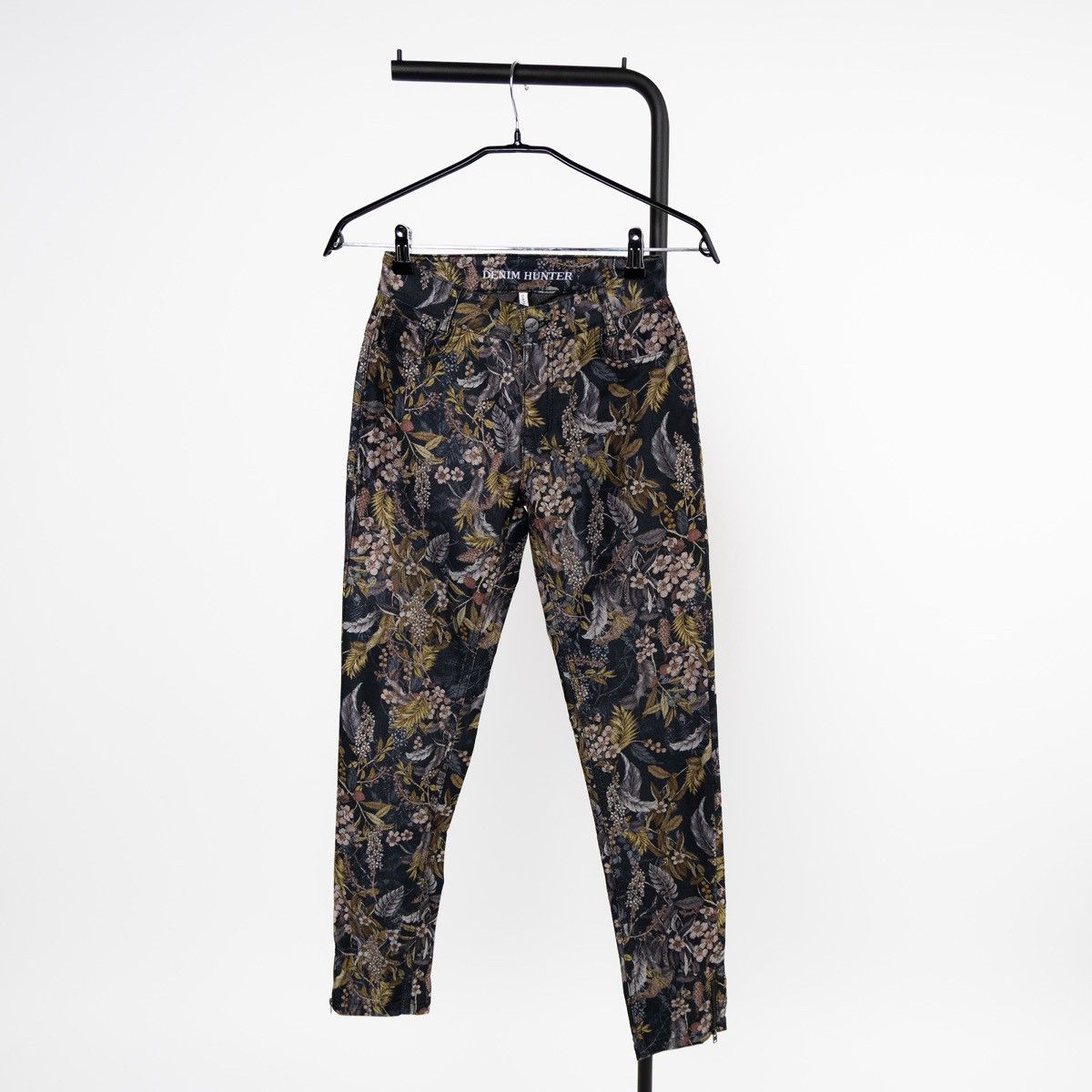 Other Denim Hunter Floral Print Jeans Skinny Fit Stretch Pants Size 26" / US 2 / IT 38 - 1 Thumbnail