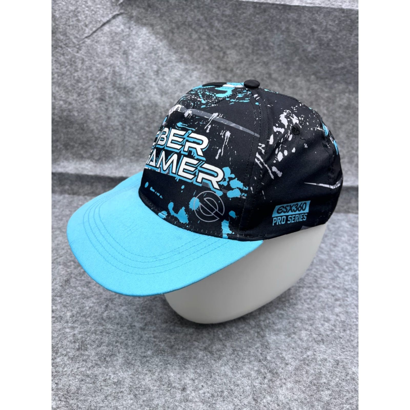 Vintage ESX360 Esports Pro-Wear Cyber Gamer Hat Snap Back Adult One Size Blue Black Polyester Size ONE SIZE - 4 Thumbnail