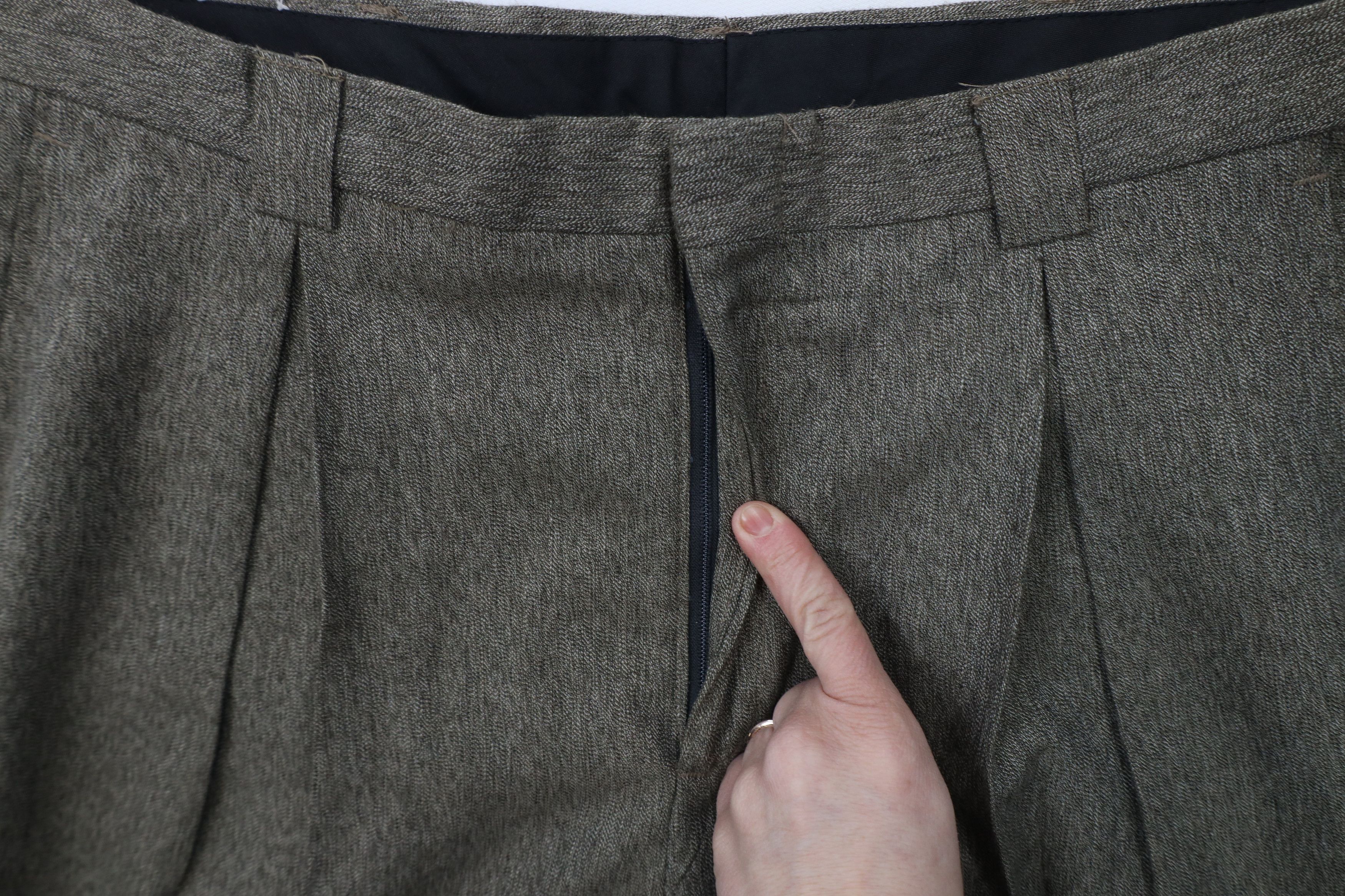 Vintage Vintage 90s Streetwear Fleck Pleated Wide Leg Chino Pants Size US 34 / EU 50 - 6 Thumbnail