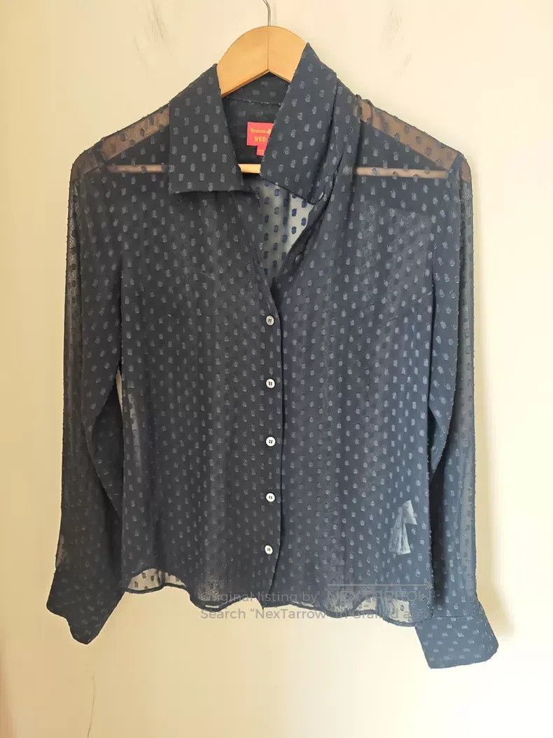 Vivienne Westwood Vivienne Westwood Transparent Polka Dot Shirt Size M / US 6-8 / IT 42-44 - 1 Thumbnail